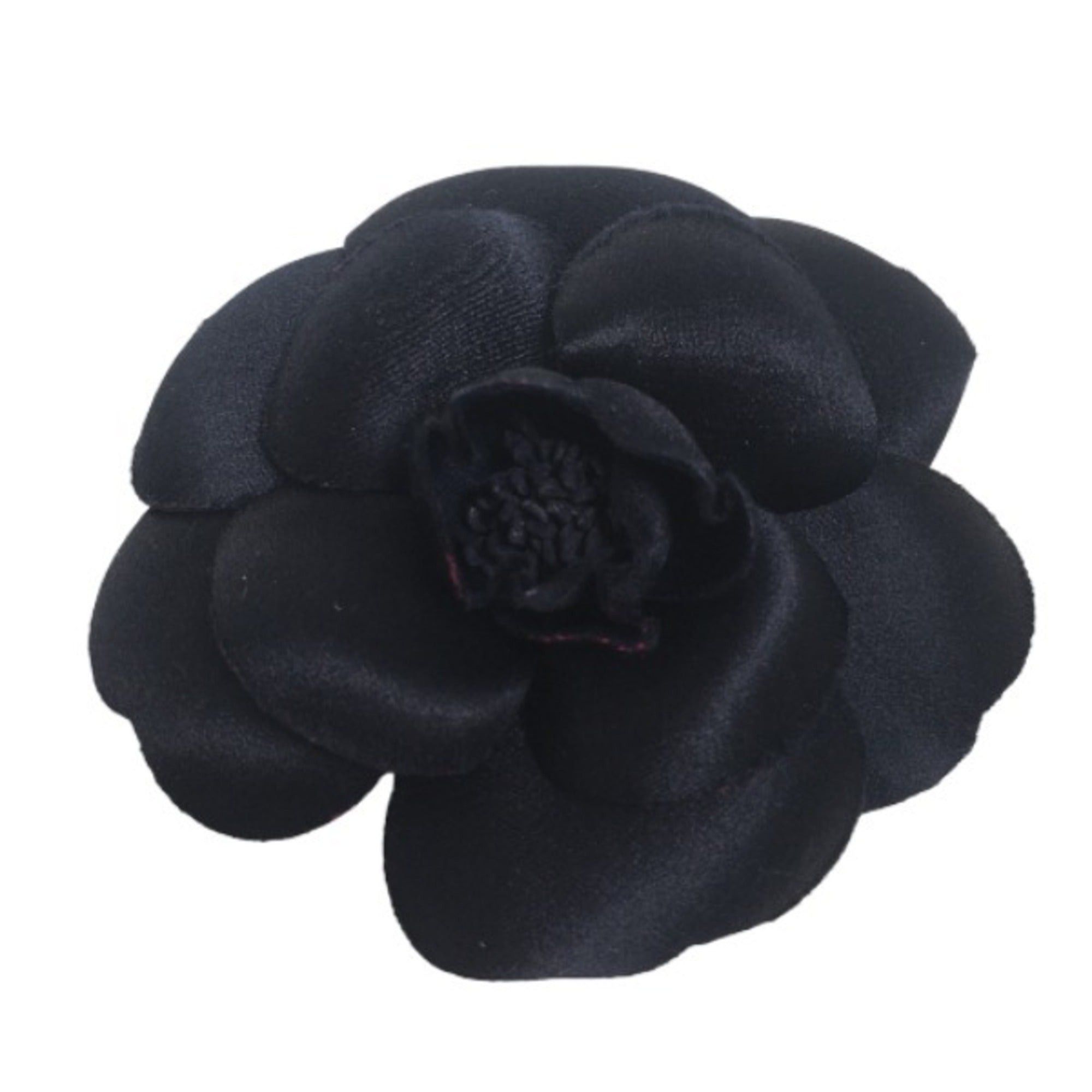 image of Chanel Corsage Flower Camellia Navy Brooch in Blue, Women's