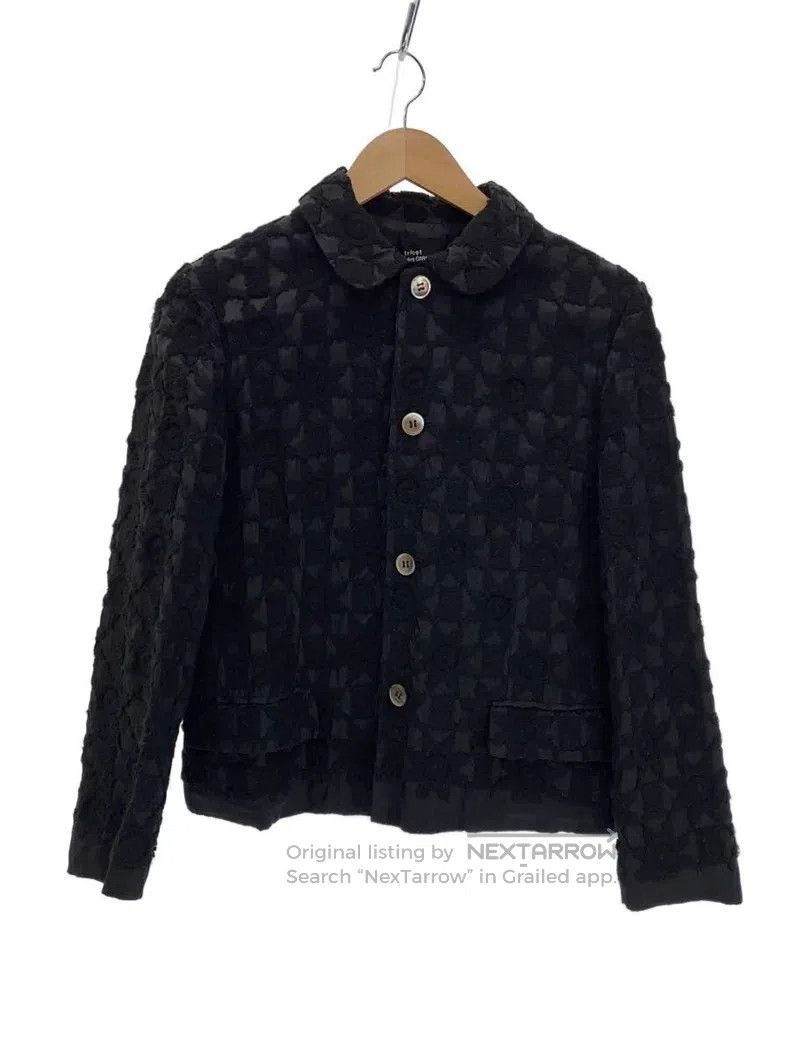 Comme des Garcons Comme Des Garcons Black Embroidered Long-sleeve Jacket Size S / US 4 / IT 40 - 1 Thumbnail
