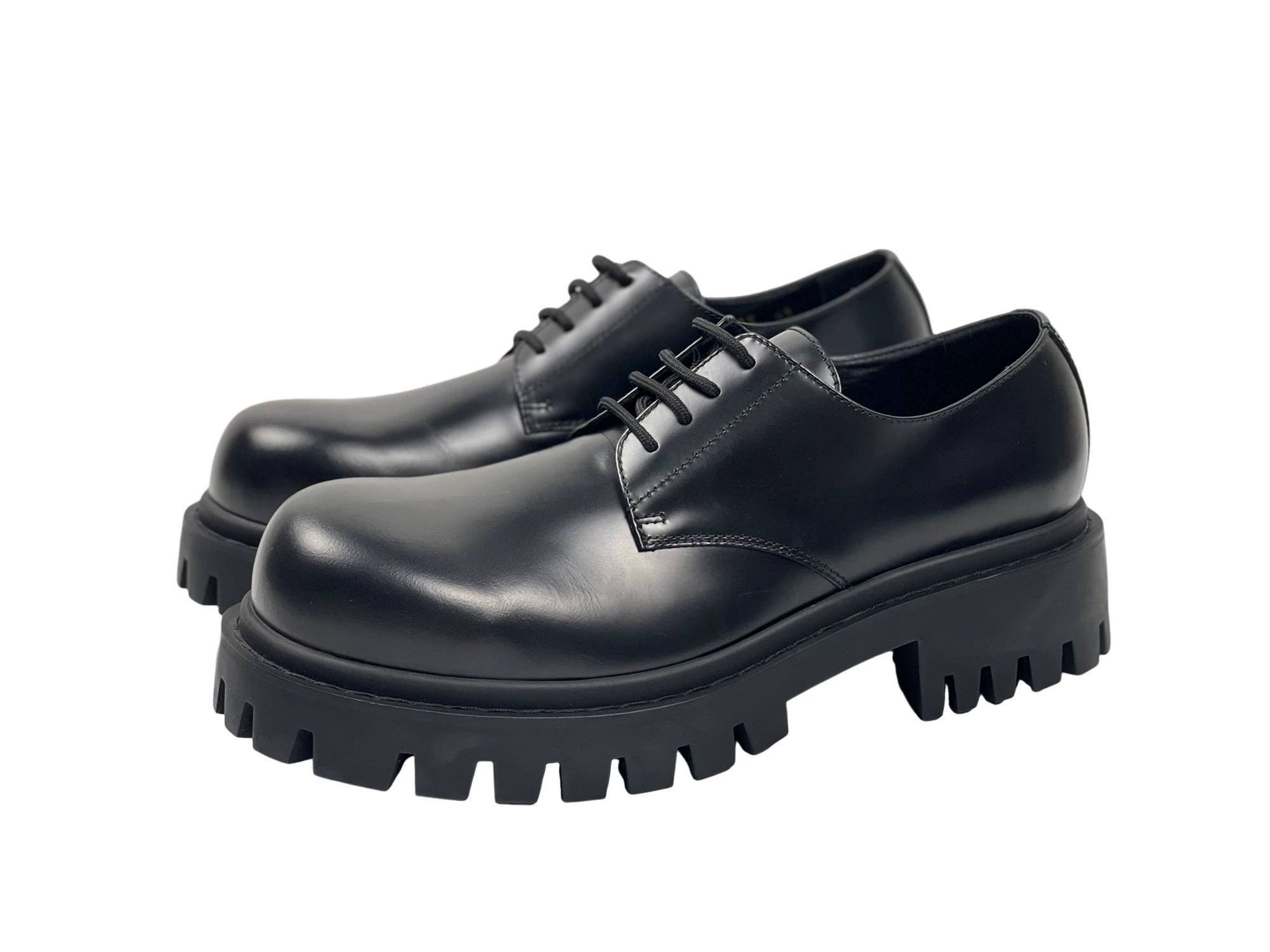 Balenciaga Balenciaga Sergent Classic Round Toe Lace-Up Derby Size US 10 / EU 43 - 1 Thumbnail