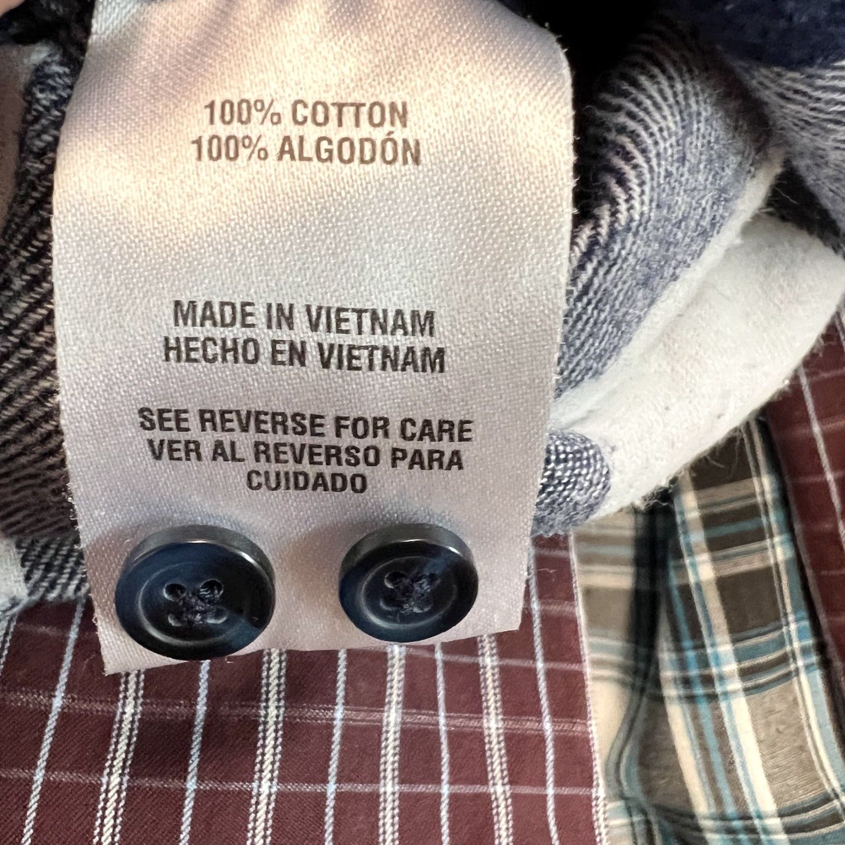 Vintage Woolrich Shirt Women L Blue Plaid Flannel Button-Up Long Sleeve 100% Cotton Size L / US 10 / IT 46 - 6 Thumbnail