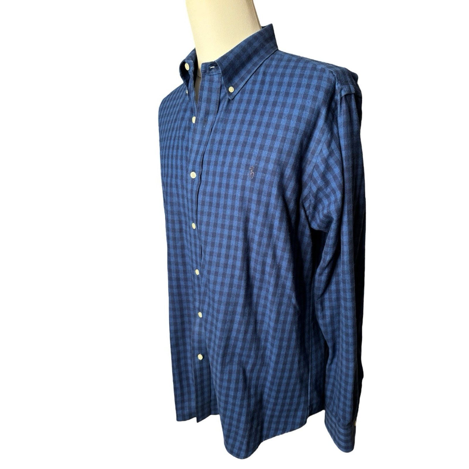 Ralph Lauren Ralph Lauren 2 Gingham Button Down Shirts Blue Gray XL Size US XL / EU 56 / 4 - 3 Thumbnail