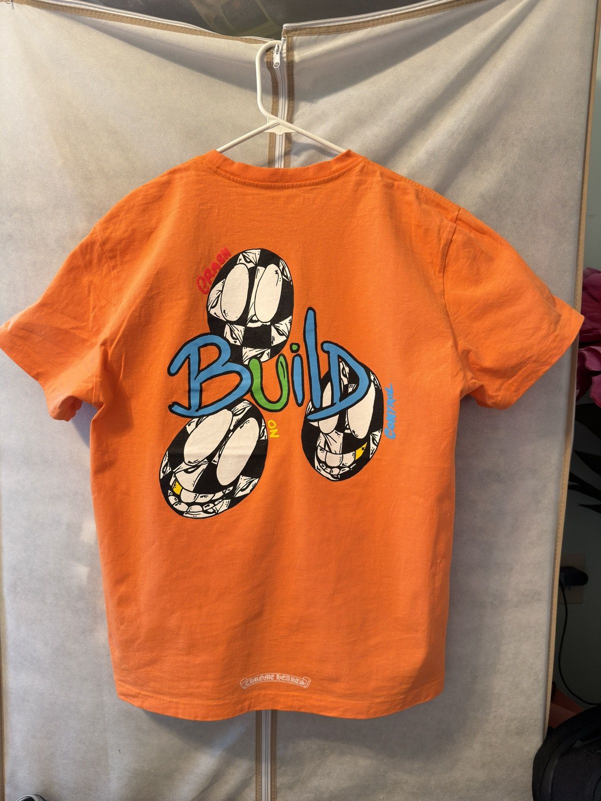 Chrome Hearts Chrome hearts x Mattyboy orange link & build t-shirt!! Size US XL / EU 56 / 4 - 6 Thumbnail