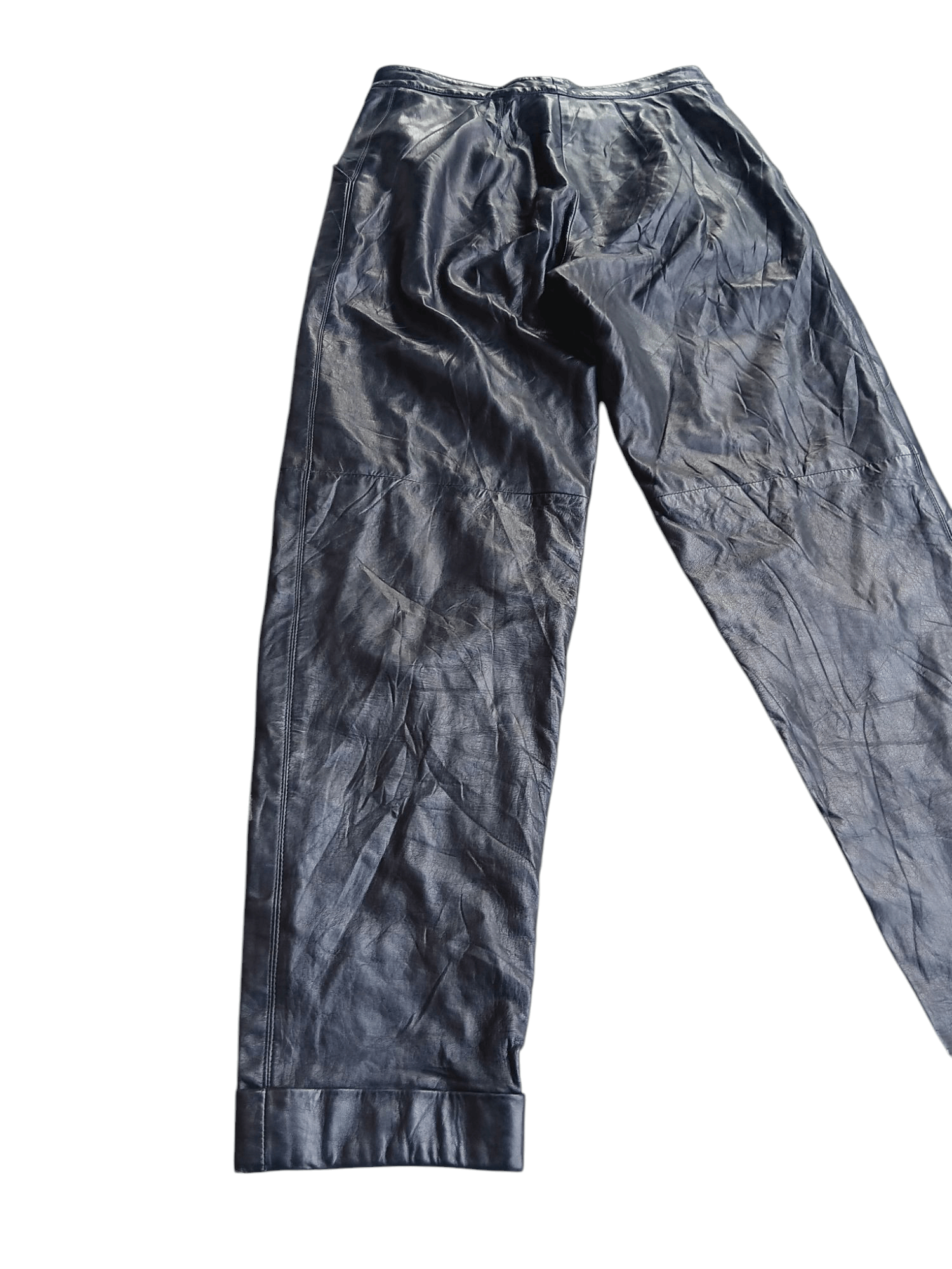 Claude Montana 1980's CLAUDE MONTANA POUR IDEAL CUIR LAMBSKIN LEATHER PANTS Size 28" / US 6 / IT 42 - 9 Thumbnail