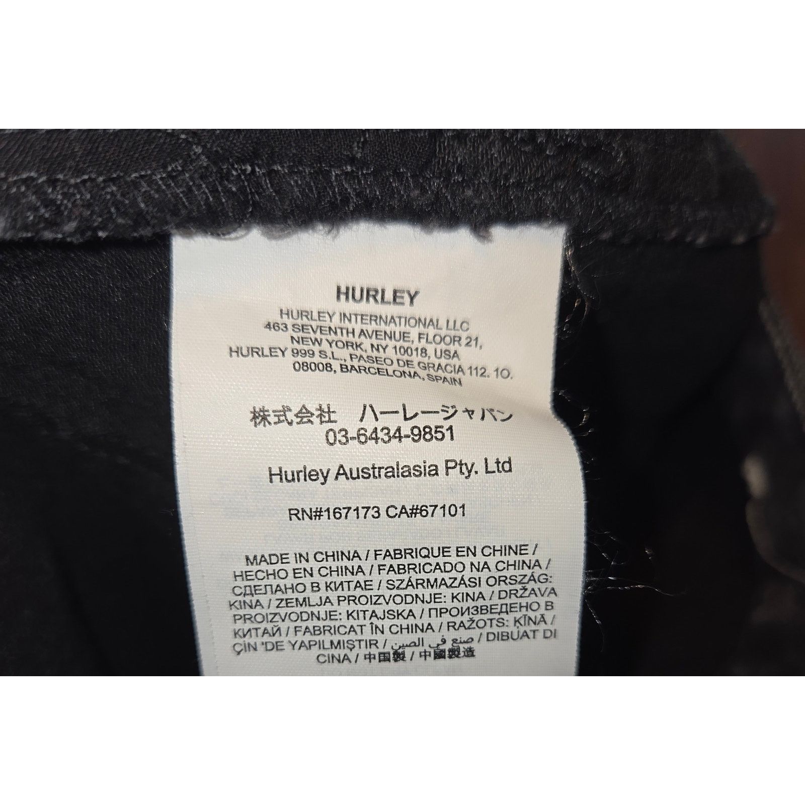Hurley Hurley Women's Black Denim Jean Shorts - Size 27 Size 27" / US 4 / IT 40 - 3 Thumbnail