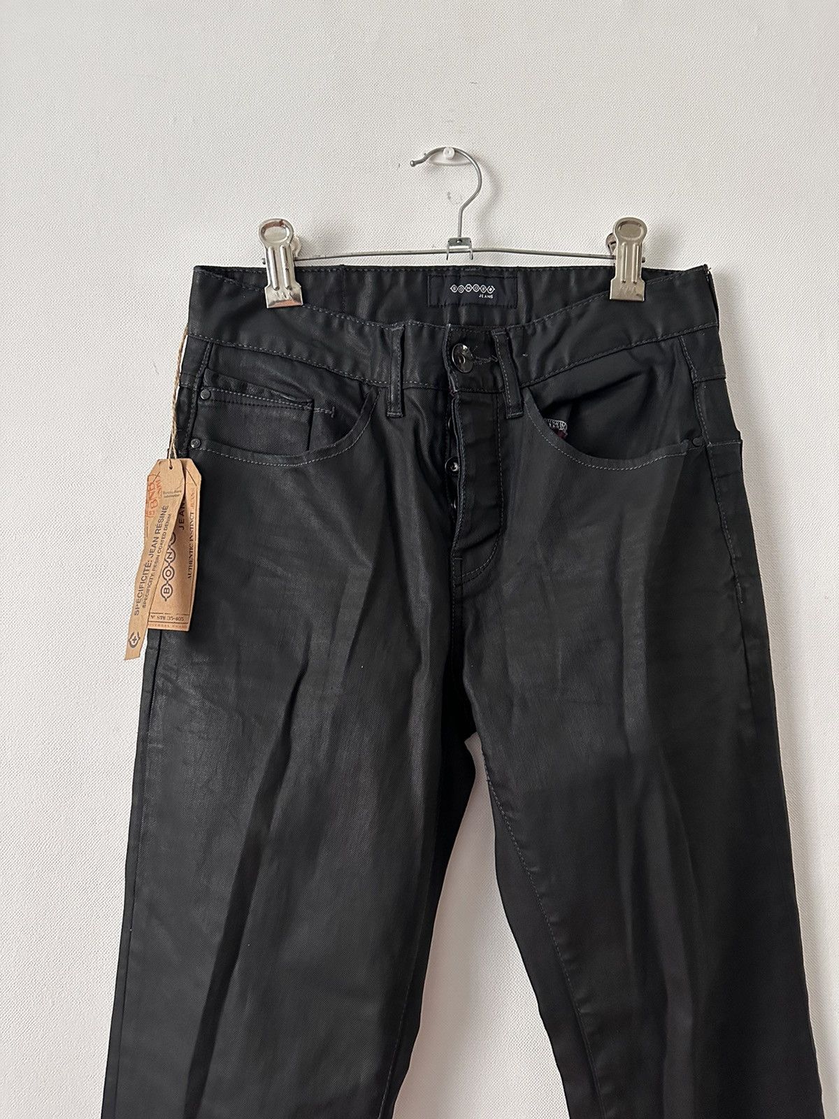 Japanese Brand Vintage Japanese Brand Stacked Waxed Jeans Size US 26 / EU 42 - 7 Thumbnail