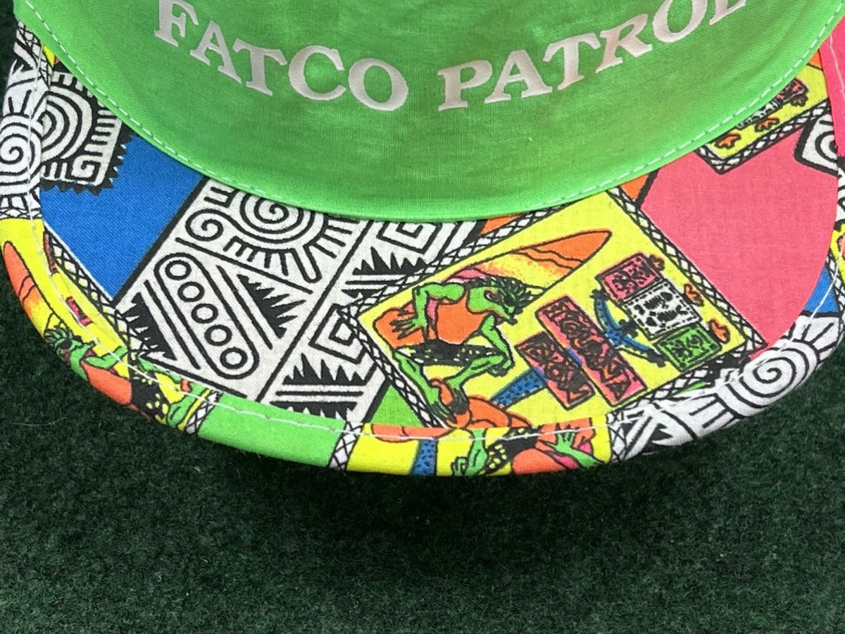 Vintage Vintage 90s Fatco Patrol Neon Snapback Hat Size ONE SIZE - 2 Thumbnail
