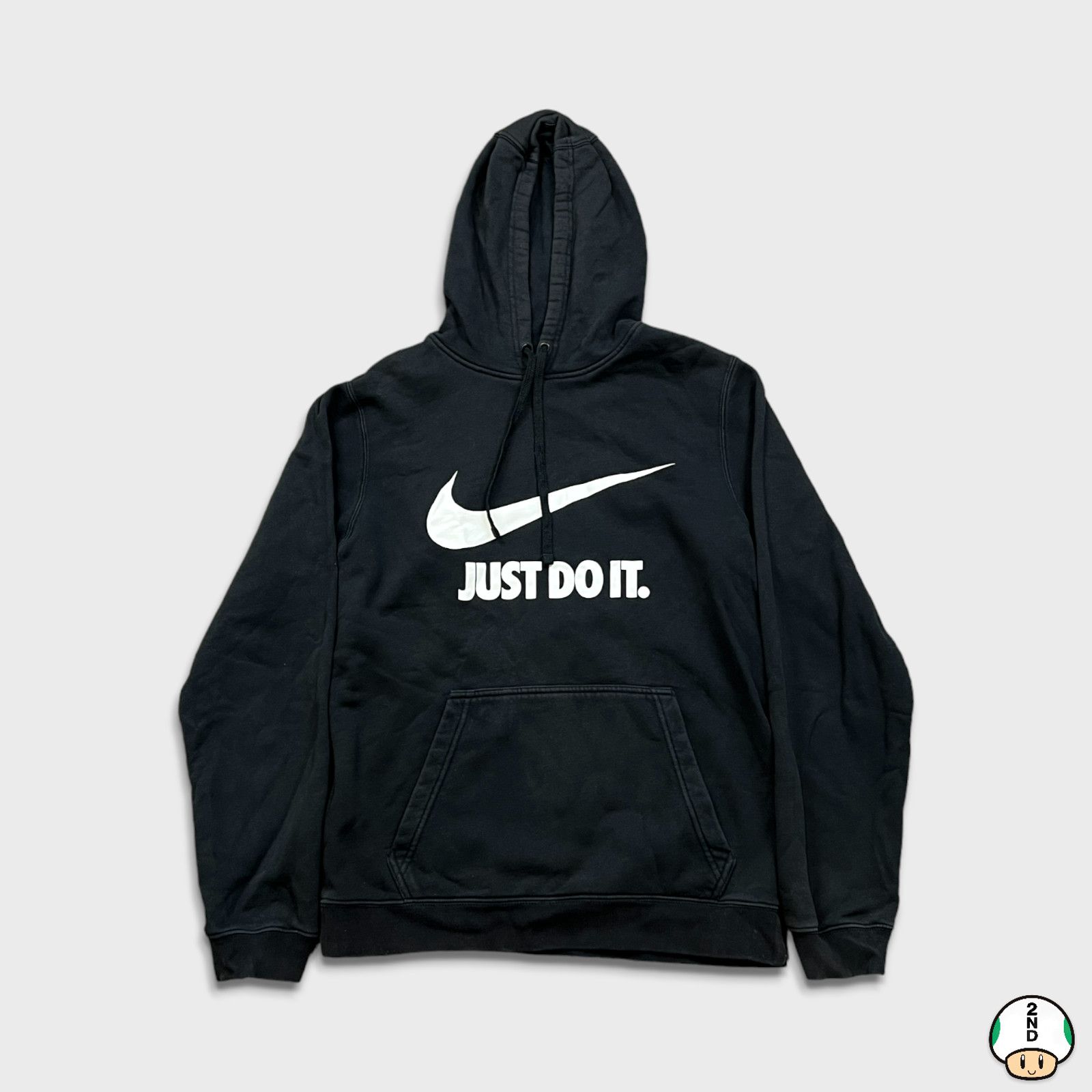 Nike × Vintage Nike Sportswear Hoodie Small Swoosh Do It Hooded Sweatshirt Size US S / EU 44-46 / 1 - 1 Thumbnail
