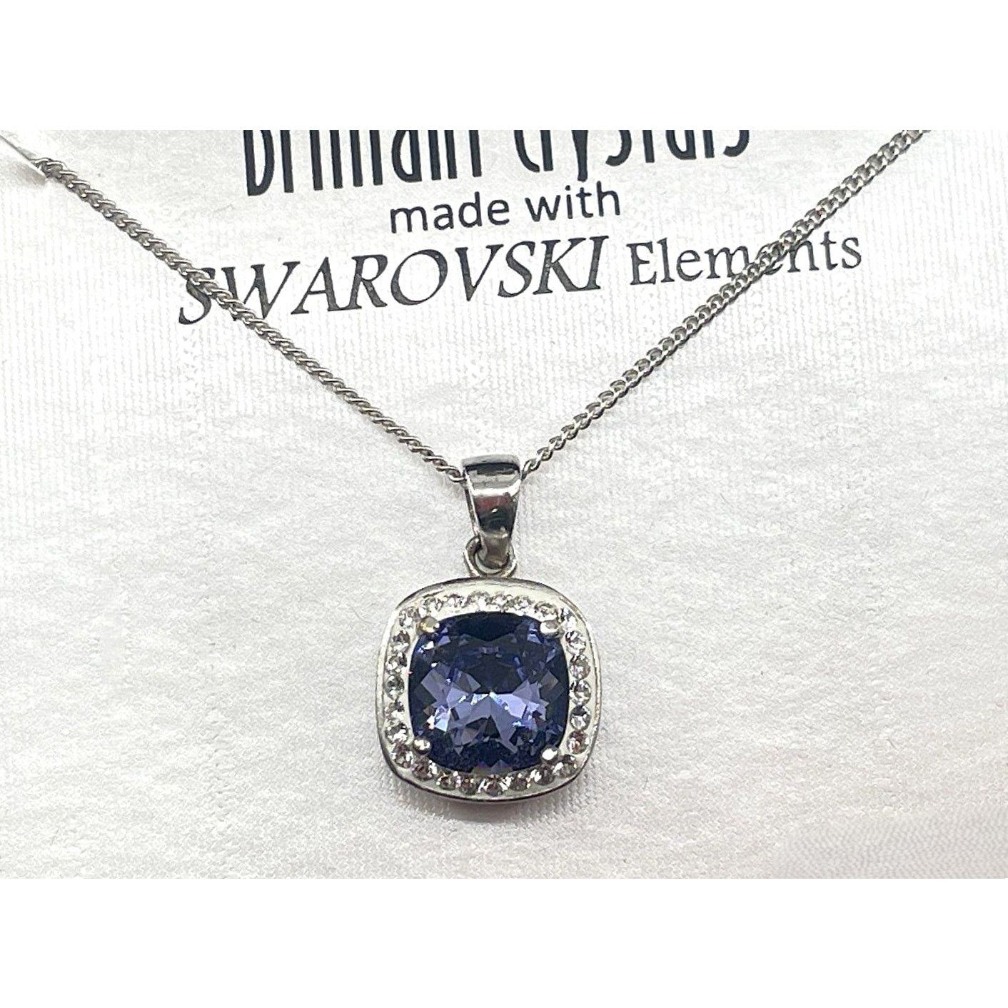 Designer Brilliant Crystals Silver Plated Swarovski Elements Necklace Size ONE SIZE - 5 Thumbnail