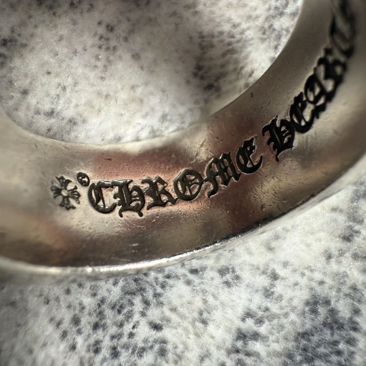 Chrome Hearts Chrome Hearts Large Scroll Label Silver Ring / SIZE 10 Size ONE SIZE - 5 Thumbnail