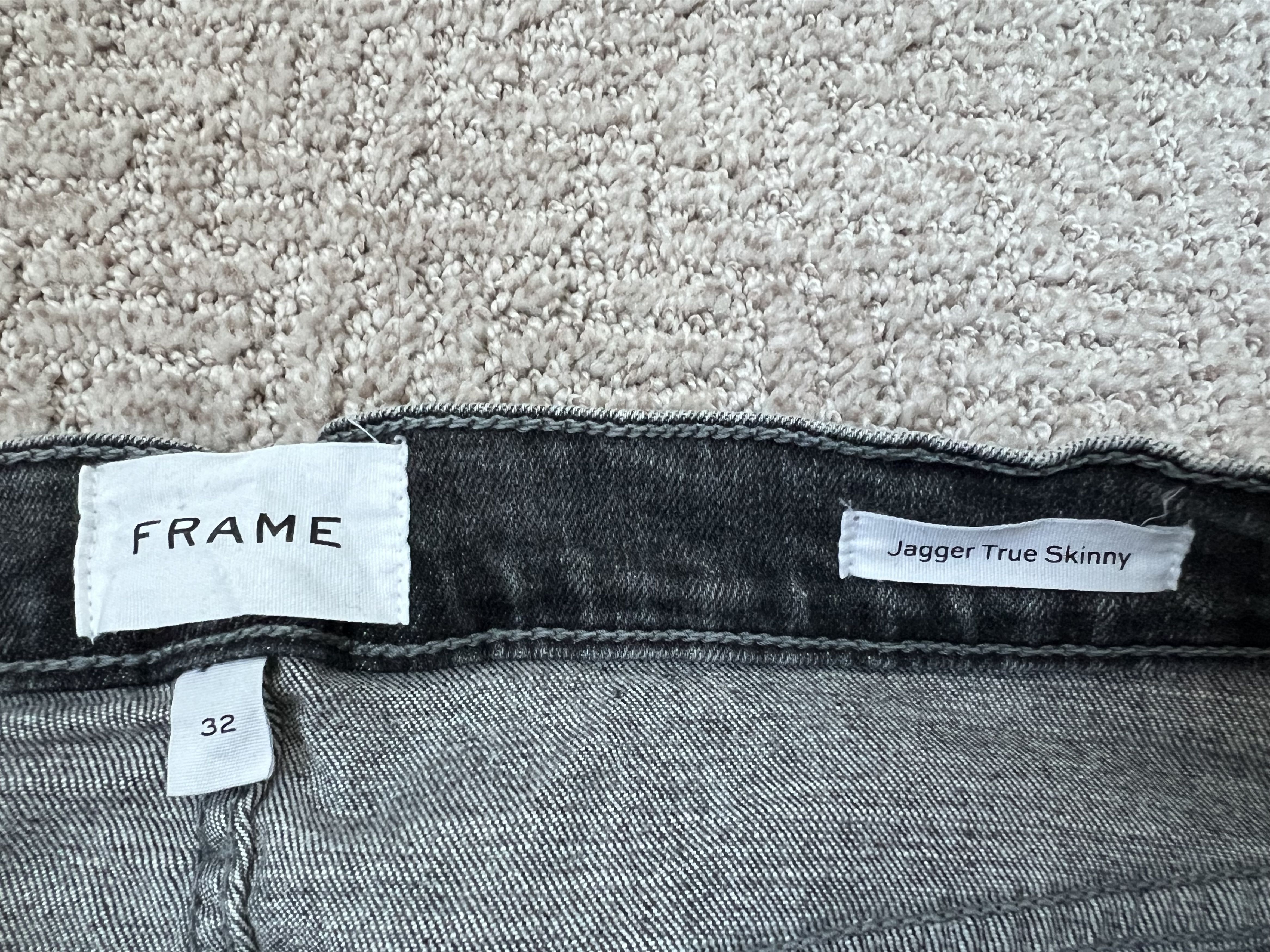 Frame FRAME Jagger True Skinny Grey Denim (Size 32) Size US 32 / EU 48 - 2 Thumbnail