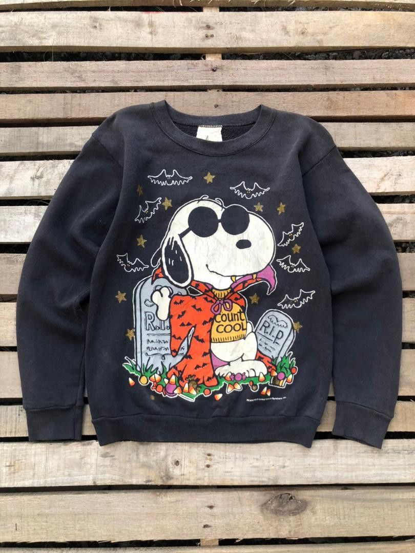 Peanuts 1990s Vintage Snoopy Peanuts "Count Cool" Sweatshirt Size US S / EU 44-46 / 1 - 1 Thumbnail