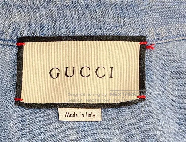 Gucci Gucci Blue rabbit printed pattern denim jacket Size ONE SIZE - 5 Thumbnail