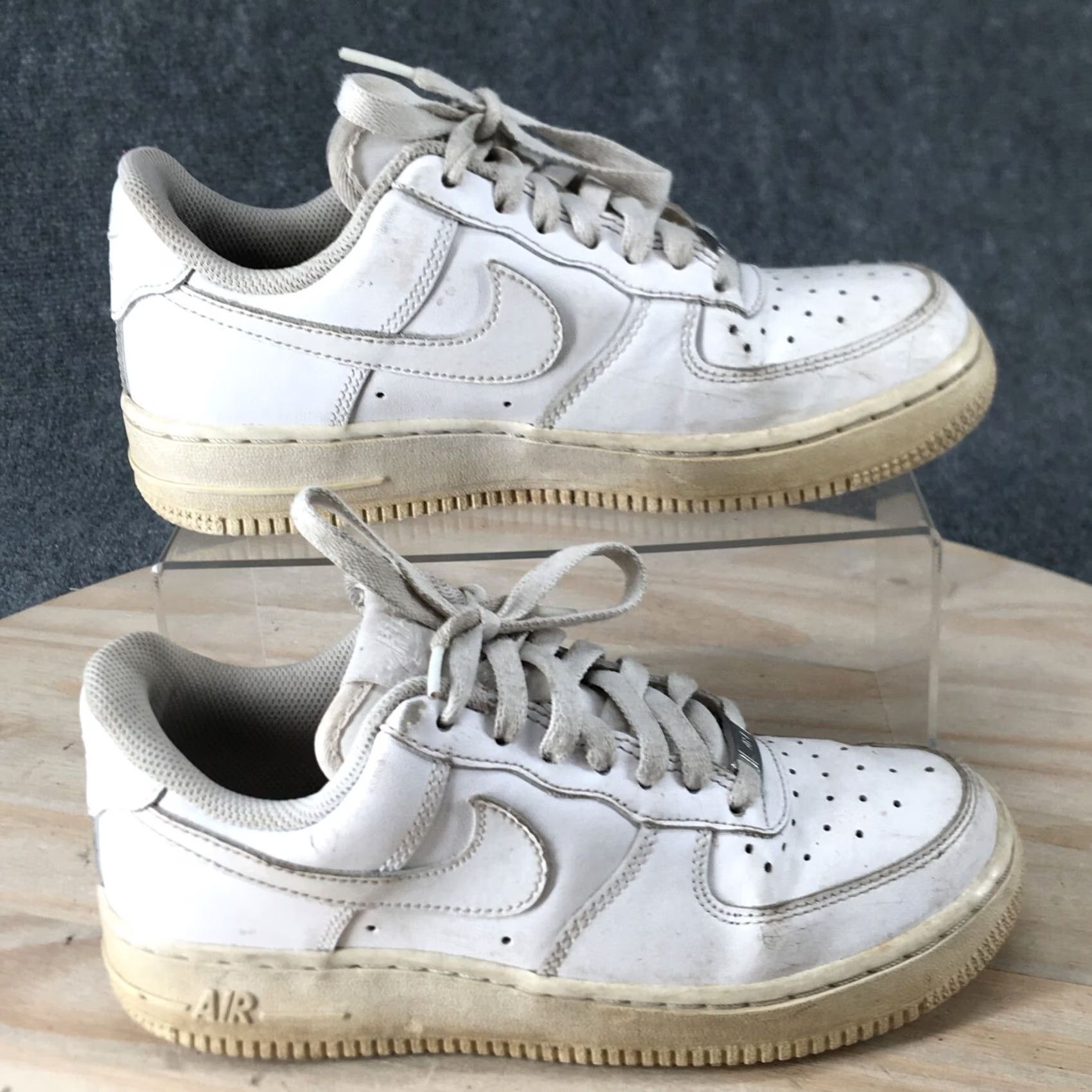 Nike Nike Air Force 1 Womens Low Top Sneakers White Faux Leather 315115-112 Size M / US 6-8 / IT 42-44 - 2 Thumbnail