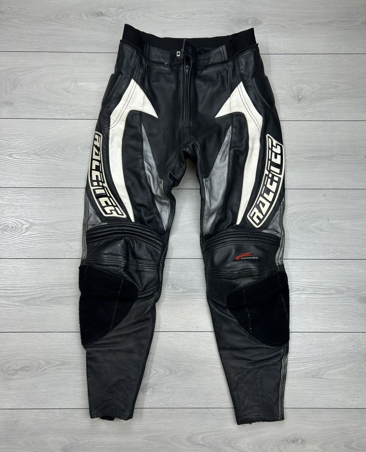 Hein Gericke × Leather Hein Gericke Leather Moto pant Racing size 52 Black Size US 35 - 1 Thumbnail