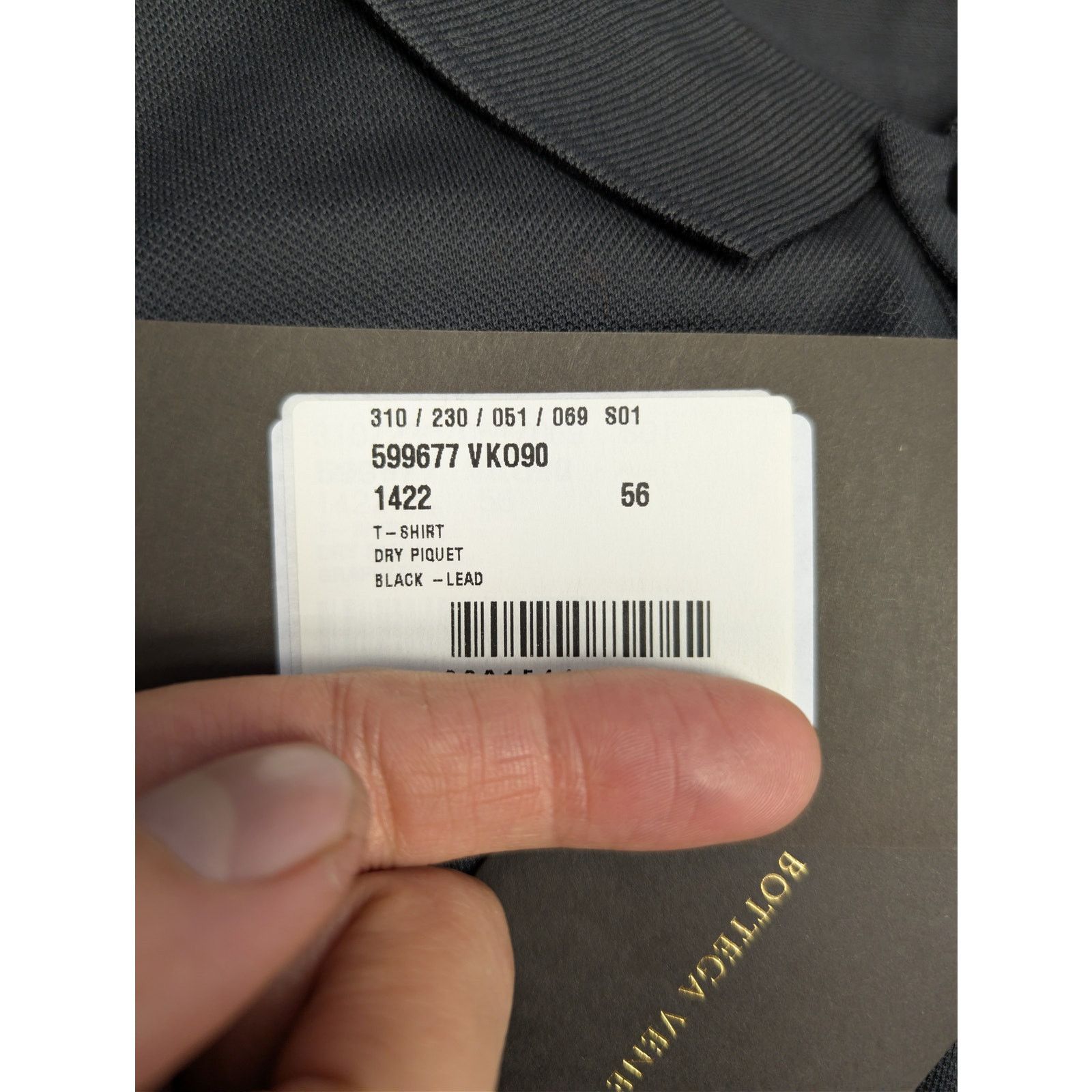 Bottega Veneta o1rshd1 Polo Dry Piquet T-Shirt in Black Size US XL / EU 56 / 4 - 21 Thumbnail