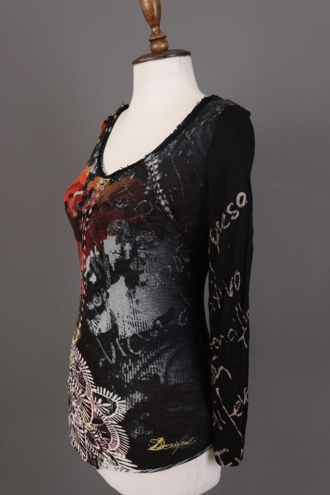 Desigual Desigual Colorful Floral Tunic Top Blouse Shirt Size S Size S / US 4 / IT 40 - 10 Thumbnail