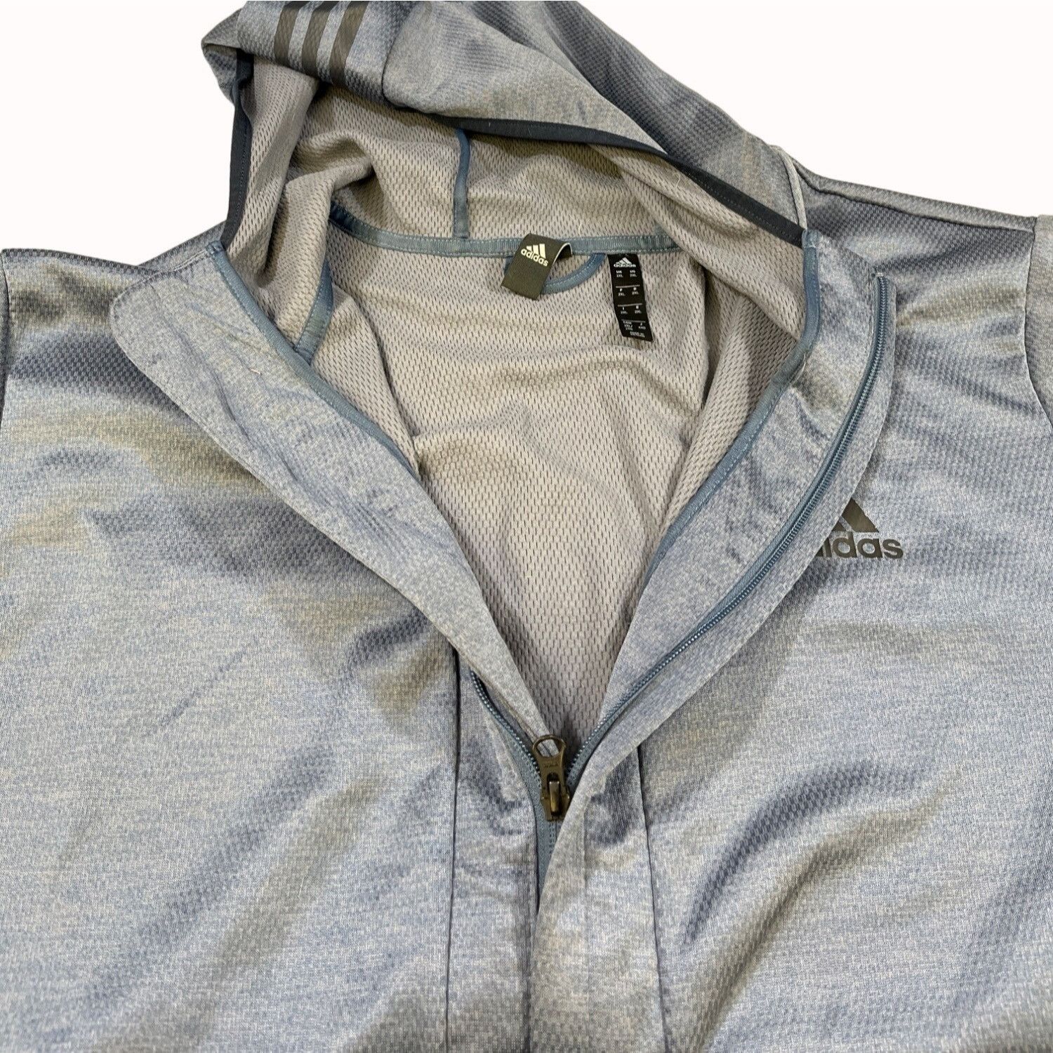 Adidas Adidas Men's Blue Sweater/Hoodie Size 2XL SKU 4955 Size US XXL / EU 58 / 5 - 3 Thumbnail