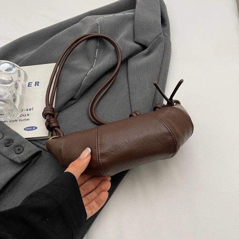 Vintage Retro Splicing Leather Crossbody Bag Size ONE SIZE - 7 Thumbnail