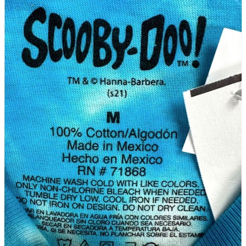 Vintage VINTAGE Hanna Barbera Shirt Women Medium Multi Tie Dye Scooby-Doo Jinkies Tee Ladies NEW Size M / US 6-8 / IT 42-44 - 3 Thumbnail