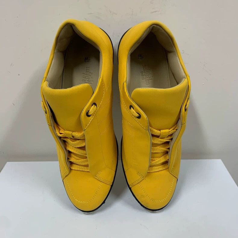 Hermes HERMES Yellow Sculpted Casual Sneakers Size 37.5-2506 Size US 7 / IT 37 - 3 Thumbnail