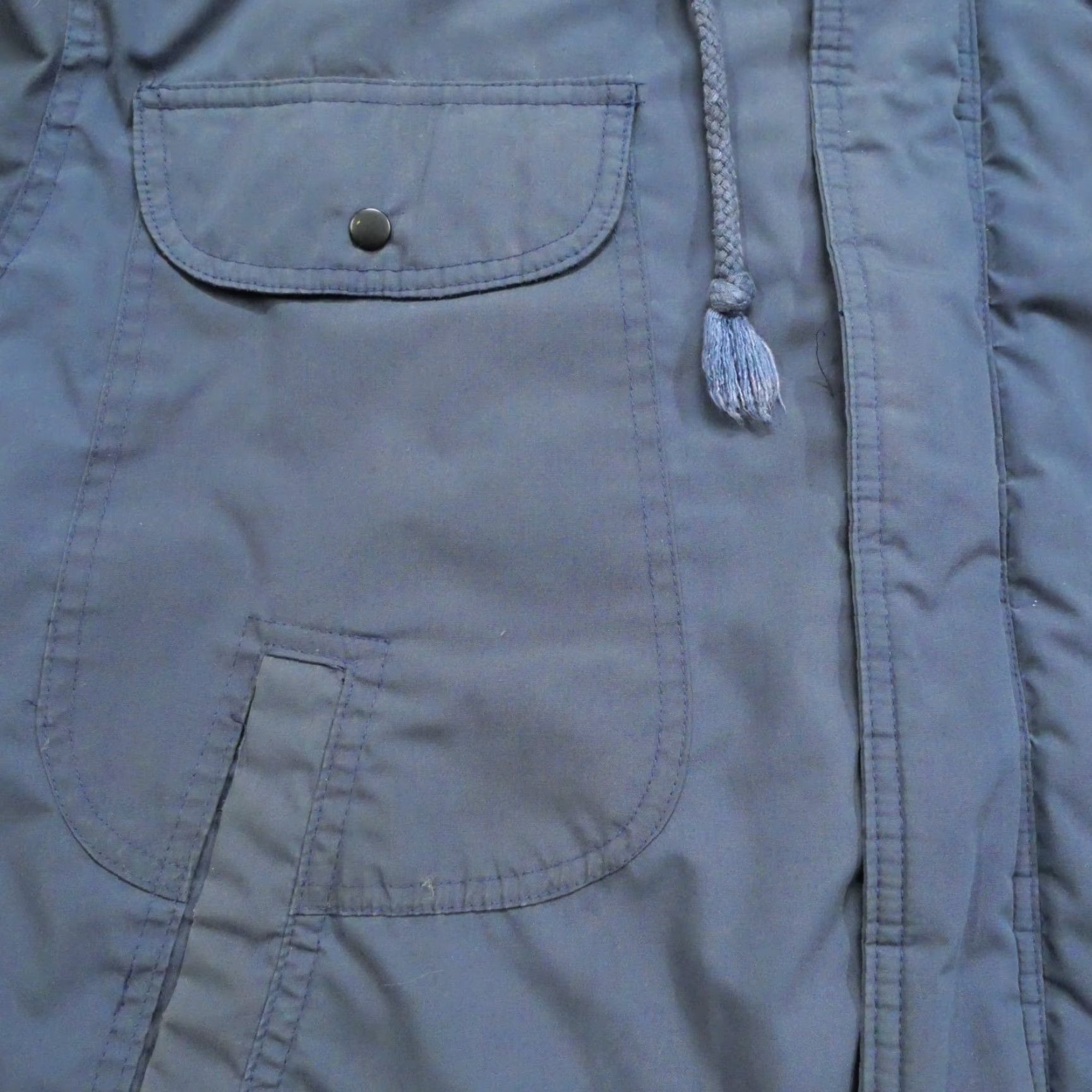 Vintage VINTAGE North Bay Jacket Mens L Blue Bomber Schematic Lined 80s Size US L / EU 52-54 / 3 - 5 Thumbnail