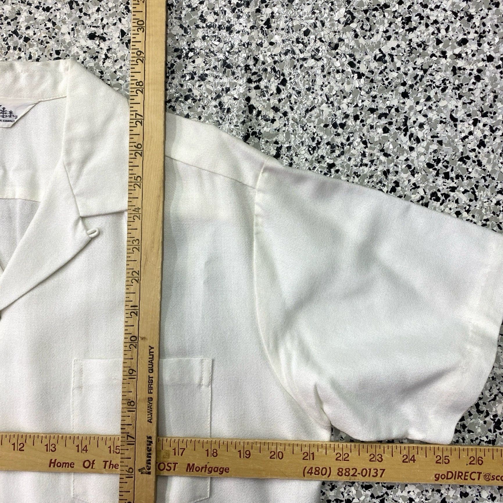 REEF VINTAGE Reef Hawaiian Shirt Men’s M-L White Short Sleeve Aloha 1960s Size US M / EU 48-50 / 2 - 3 Thumbnail