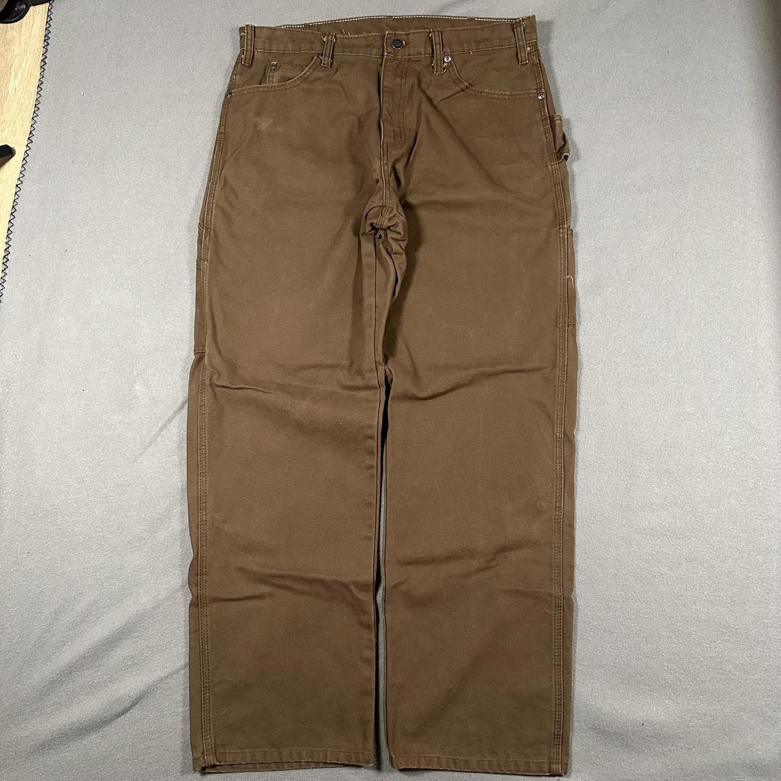 Dickies Dickies Men’s Brown Workwear carpenter pants Size US 34 / EU 50 - 2 Thumbnail