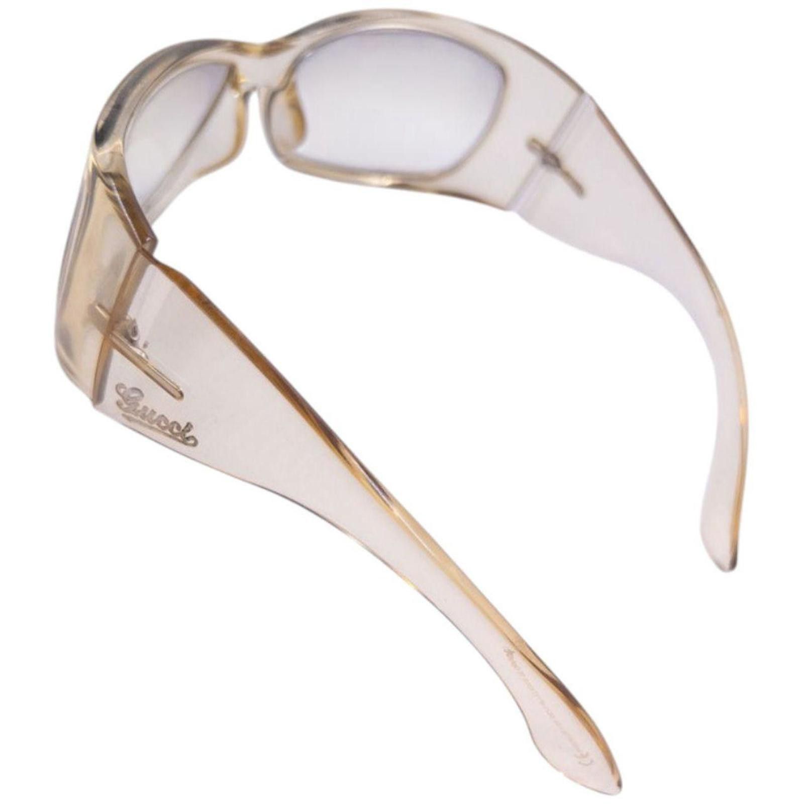 Gucci Vintage Gucci Clear Sunglasses Size ONE SIZE - 4 Thumbnail