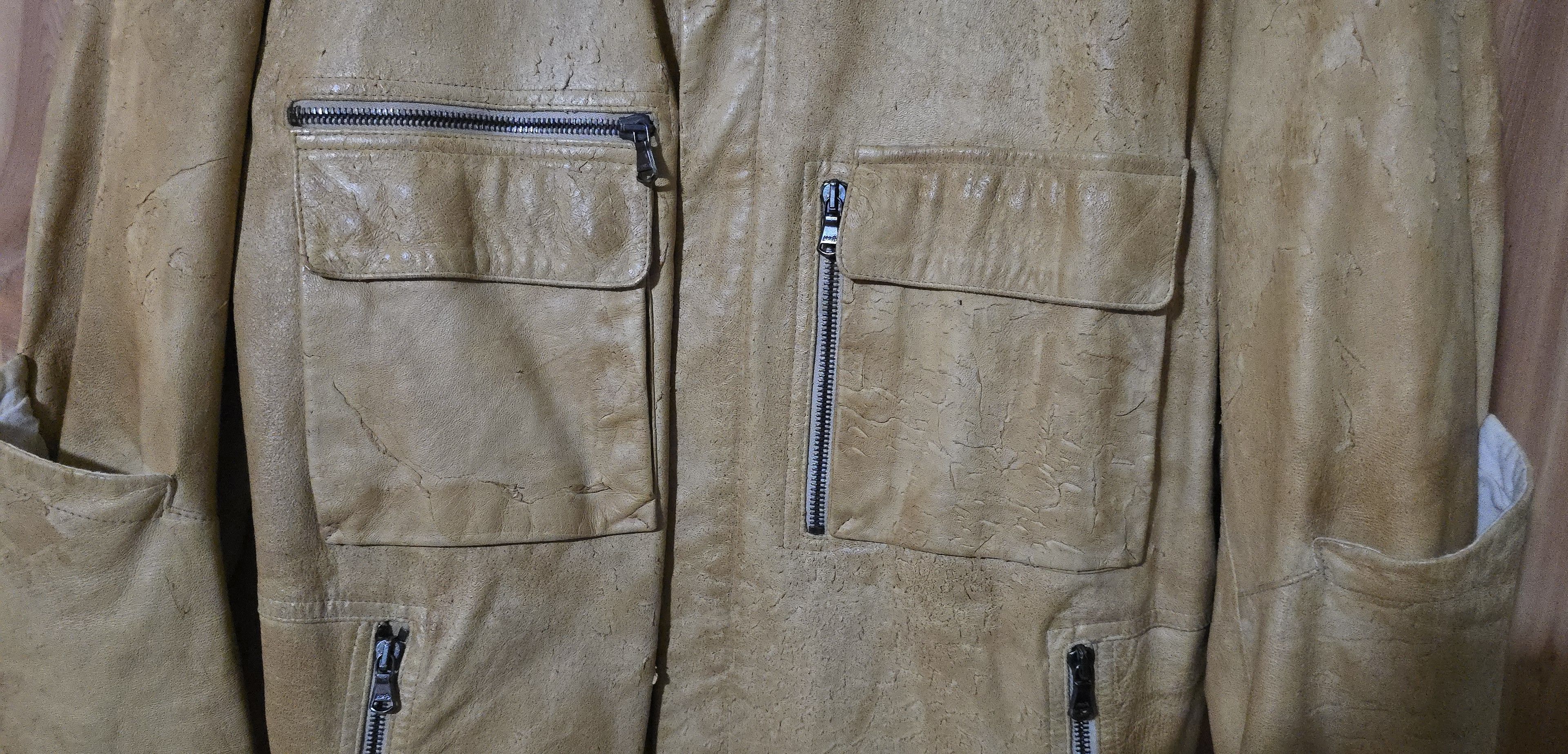 Forme D'Expression Artisanal Distressed Lamb Leather Jacket Size US L / EU 52-54 / 3 - 6 Thumbnail