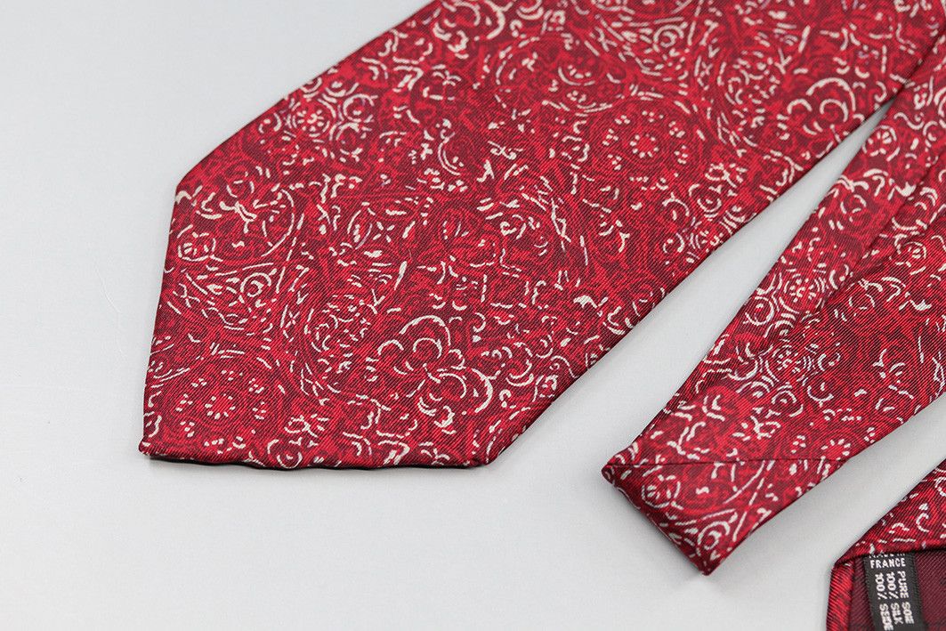 Jean-Louis Scherrer Vintage Jean-Louis Scherrer Red Silk Tie Size ONE SIZE - 10 Thumbnail
