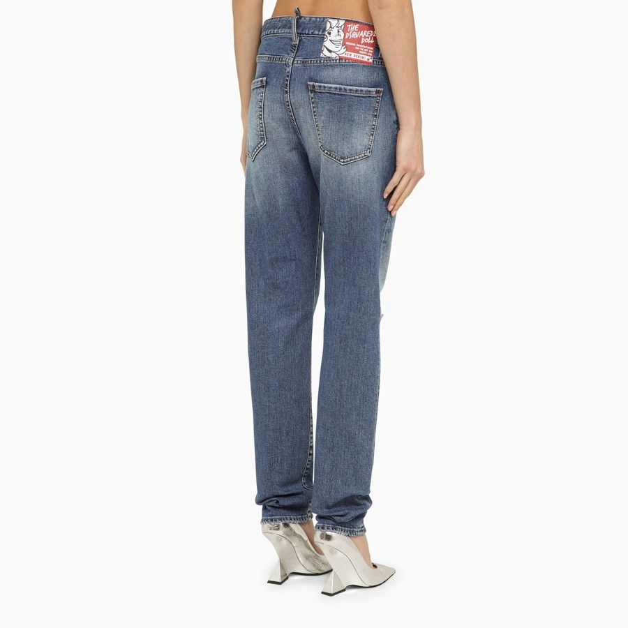 Dsquared2 o1d2blof0824 Denim Jeans in Blue Size 30" / US 8 / IT 44 - 4 Thumbnail