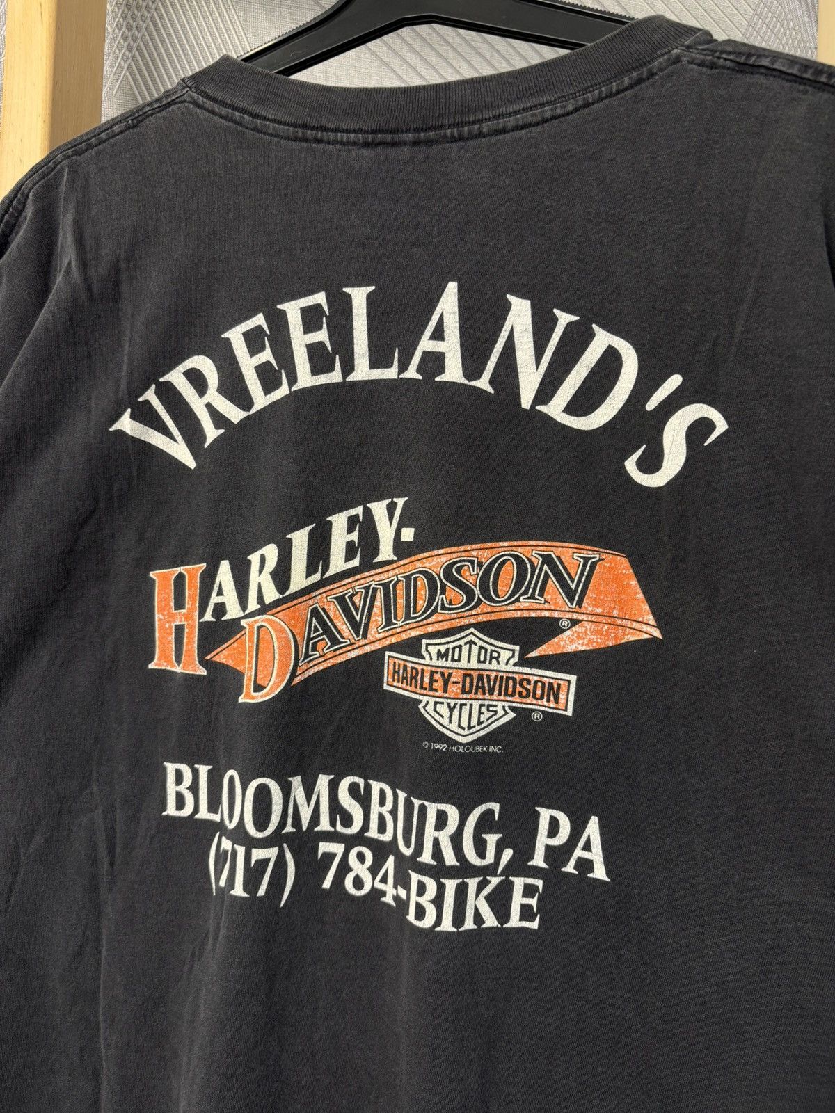 Harley Davidson Vintage Harley Davidson Eagle No Fear 92 single stitch Size US XL / EU 56 / 4 - 11 Thumbnail