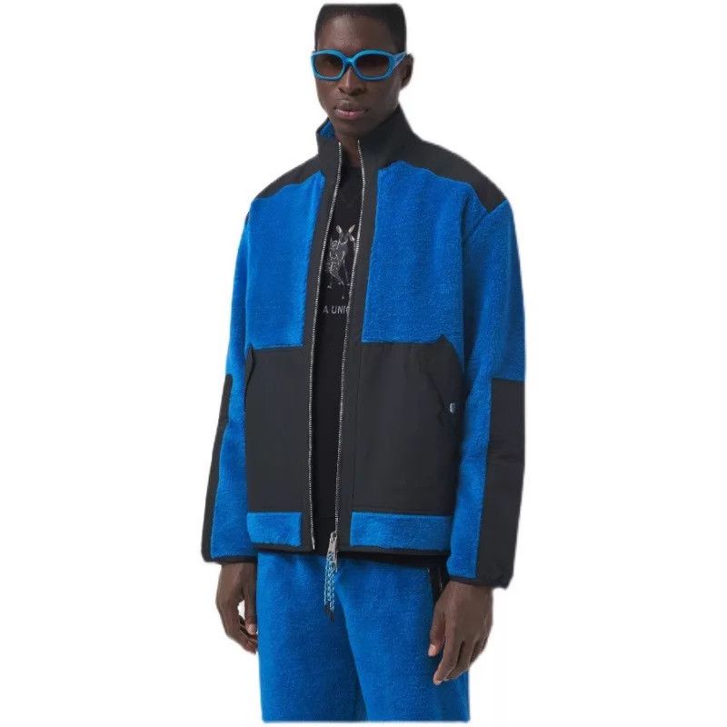 Burberry Burberry Blue/Black Color-Blocked Padded Jacket XS Size US XS / EU 42 / 0 - 2 Thumbnail
