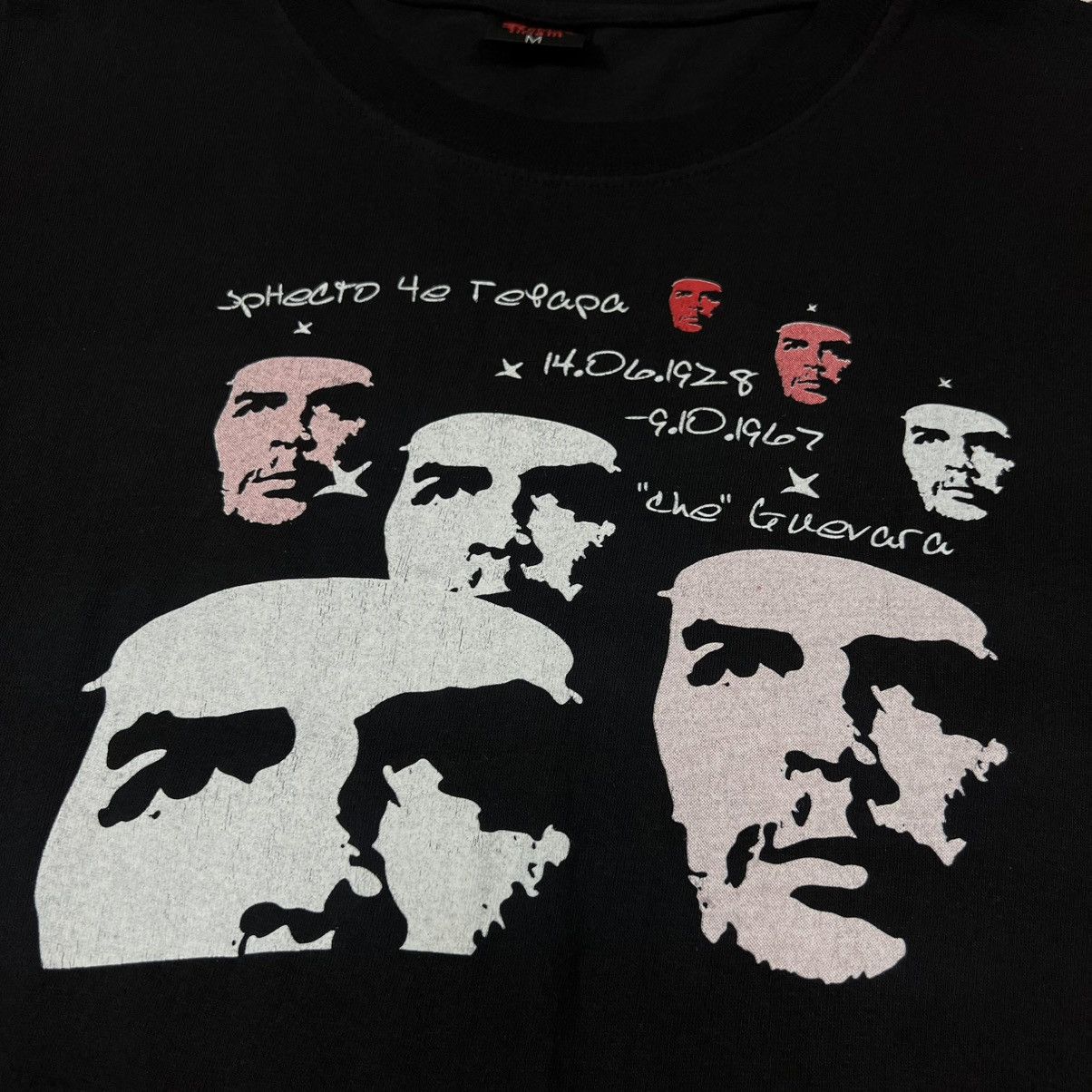 Vintage Vintage 00s Che Guevara Band Revolution Rage Style T-shirt Size US M / EU 48-50 / 2 - 7 Thumbnail