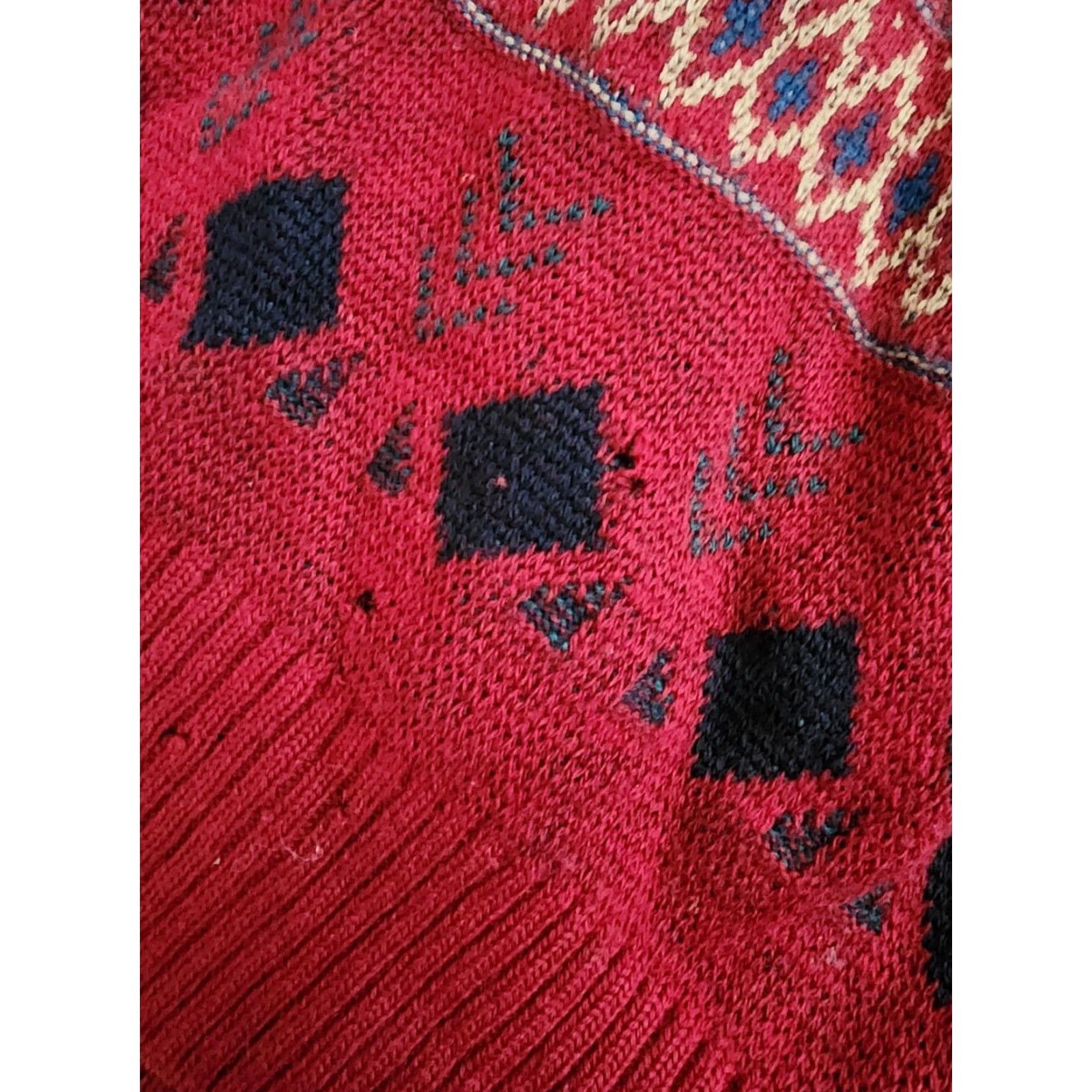 Pendleton VINTAGE Pendleton Deer Embroidered Wool Sweater Mens XL Red USA Made Size US XL / EU 56 / 4 - 7 Thumbnail