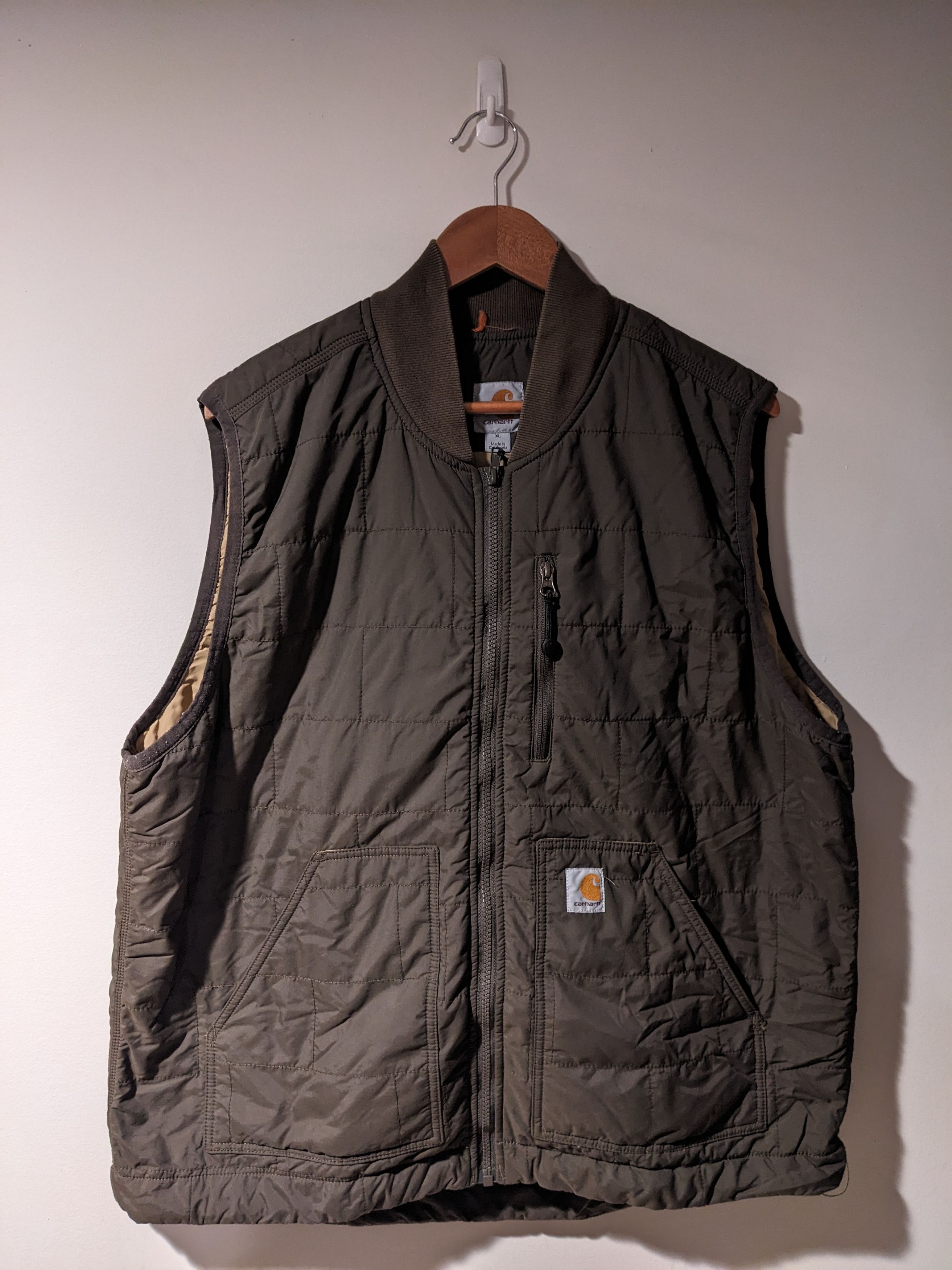 Carhartt × Designer Carhartt Green X-Large Brookville Quilted Puffer Vest Size US XL / EU 56 / 4 - 1 Thumbnail