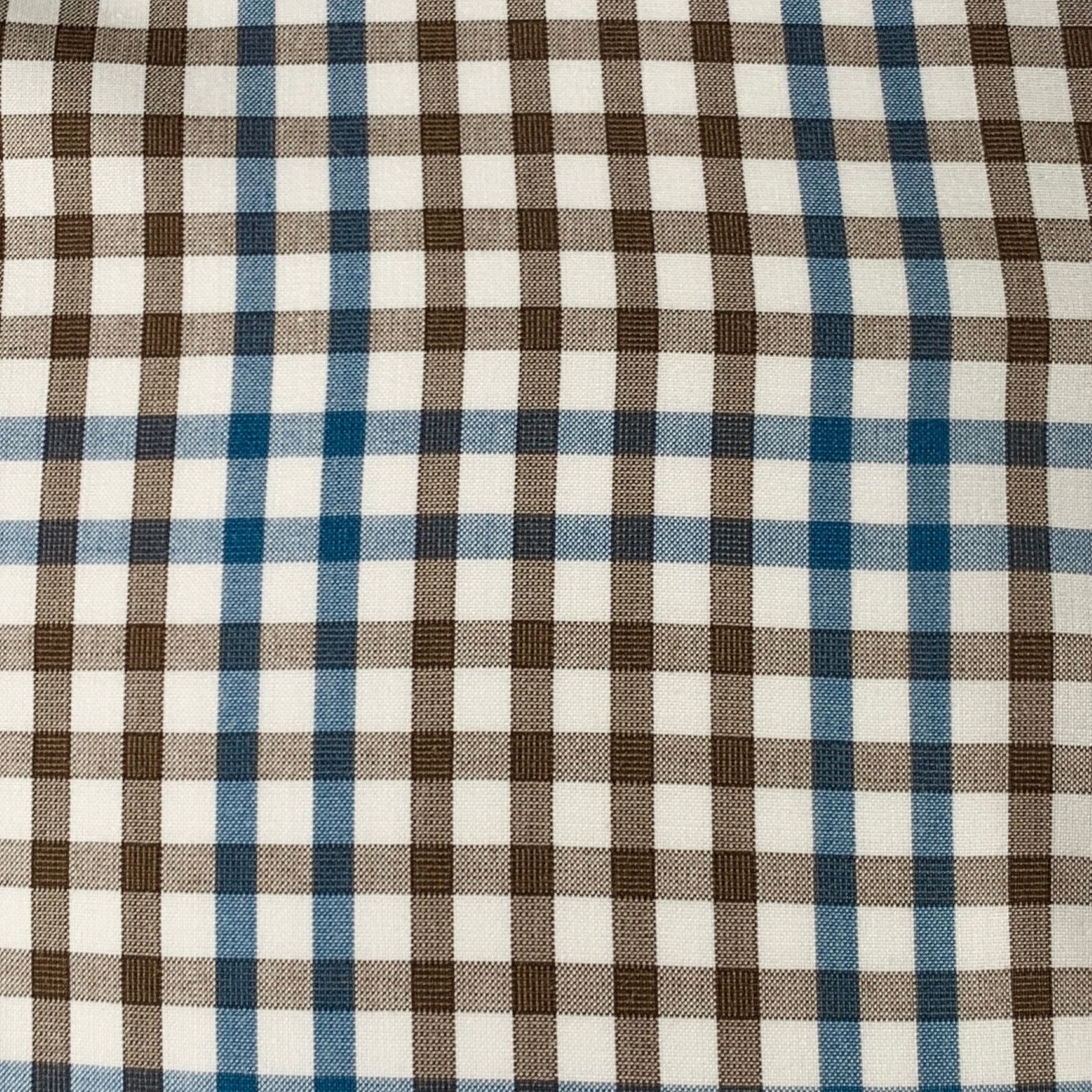 Isaia Multi Color Checkered Cotton Spread Collar Long Sleeve Shirt Size US M / EU 48-50 / 2 - 2 Thumbnail