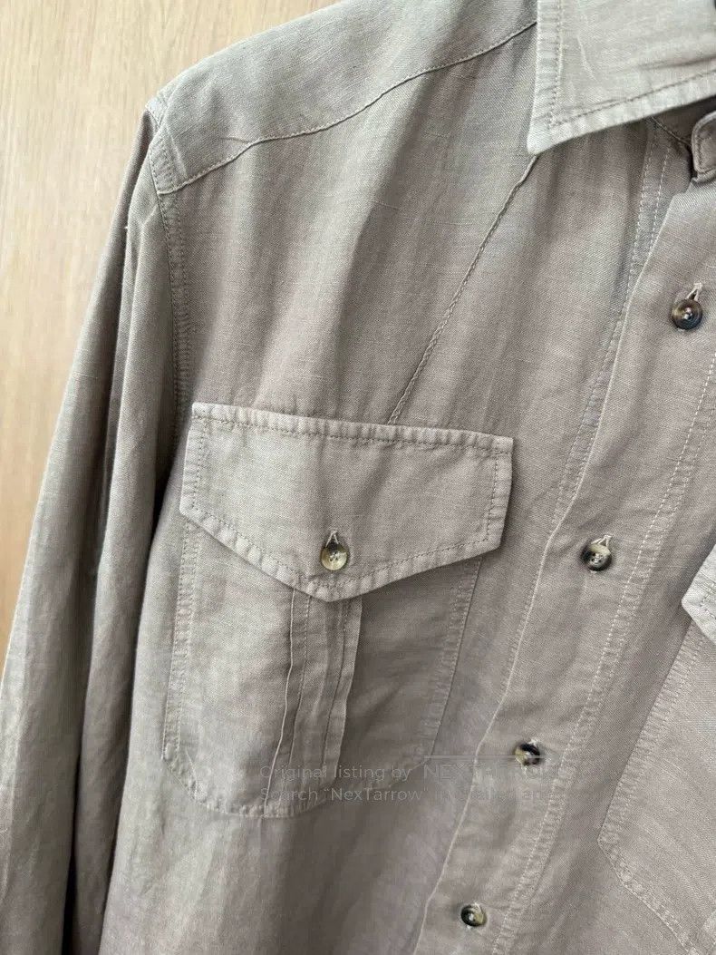Brunello Cucinelli Brunello Cucinelli Men's casual shirt Size US M / EU 48-50 / 2 - 3 Thumbnail