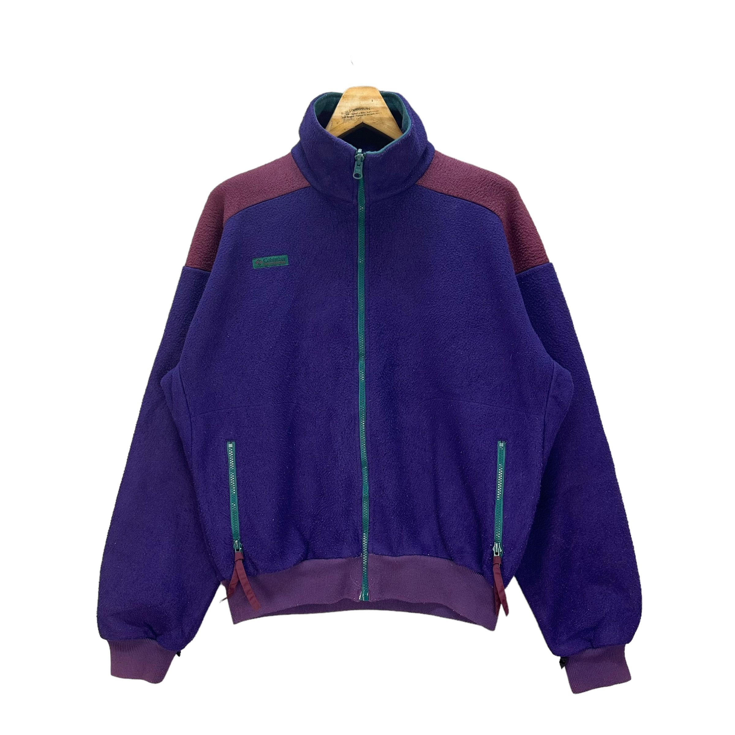 Vintage Columbia Criterion Radial Sleeve Jacket Med Coat Teal/Purple/Orange  海外 即決 - スキル、知識