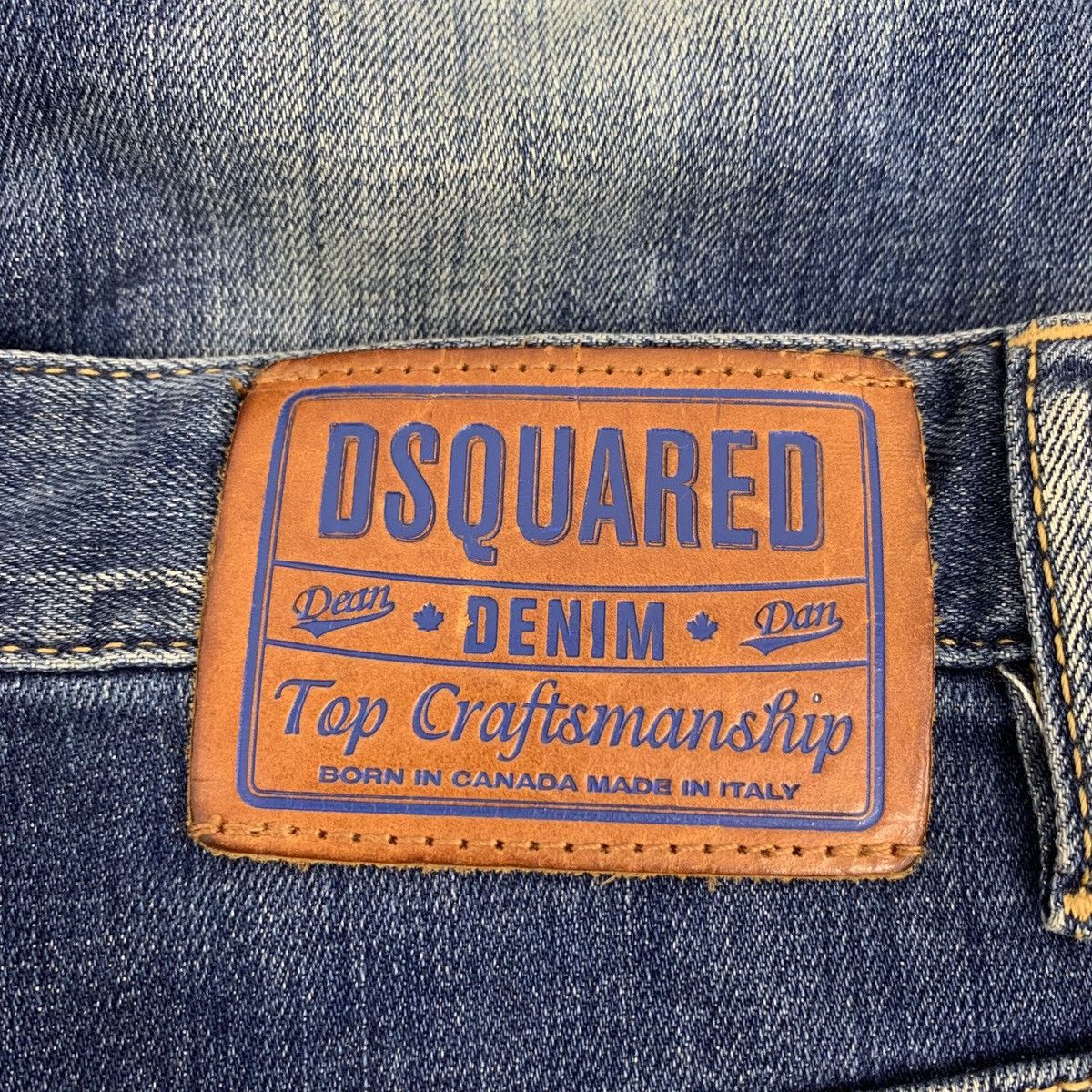 Dsquared2 Dsquared2 Dark Blue Ripped Patchwork Denim Pants K26WX Size US 28 / EU 44 - 5 Thumbnail