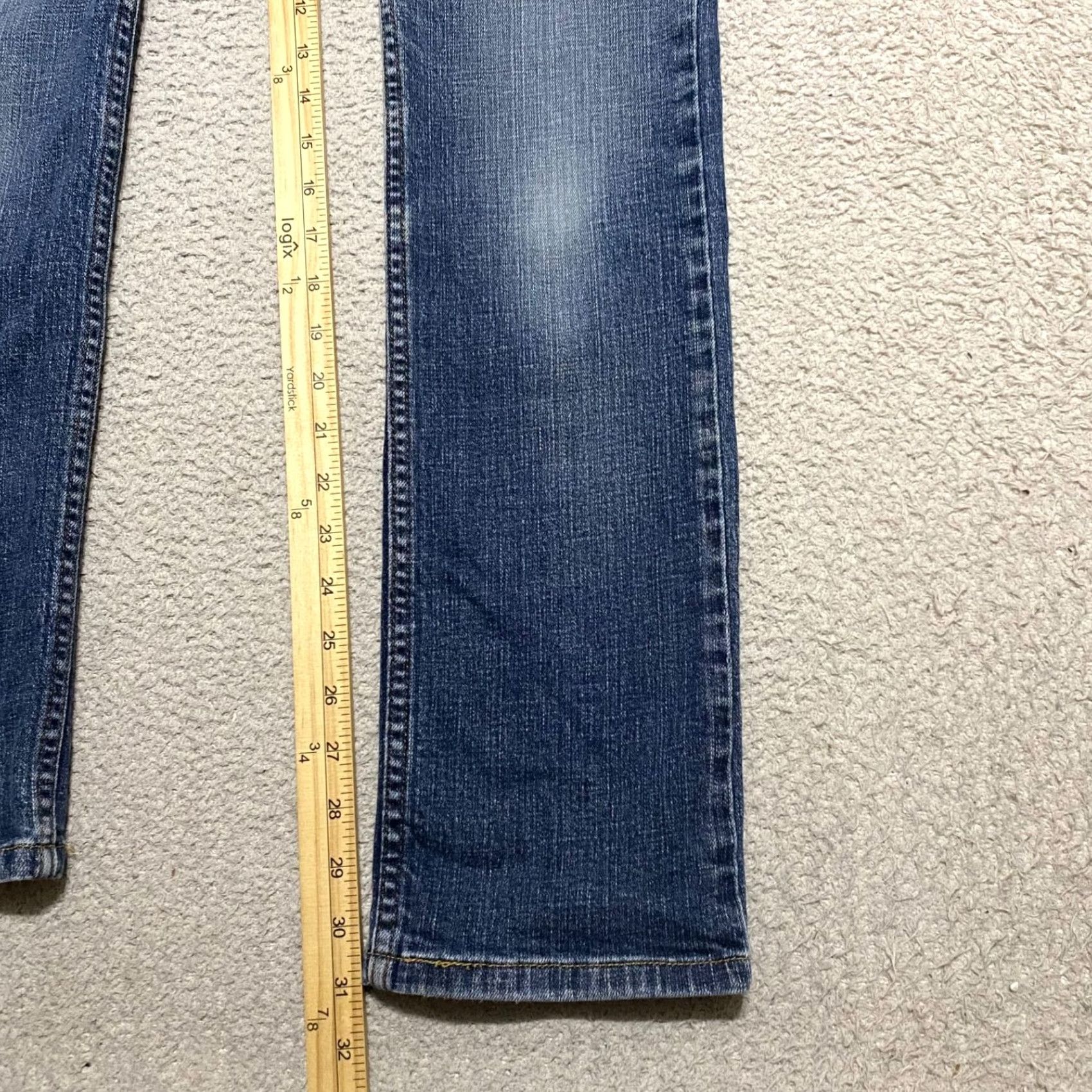 Levi's Levi's 526 Jeans Womens Blue Denim Medium Straight Mid Rise 10 Regular 30x31 5-Pocket Stretch Vintage: No Size 32" / US 10 / IT 46 - 6 Thumbnail