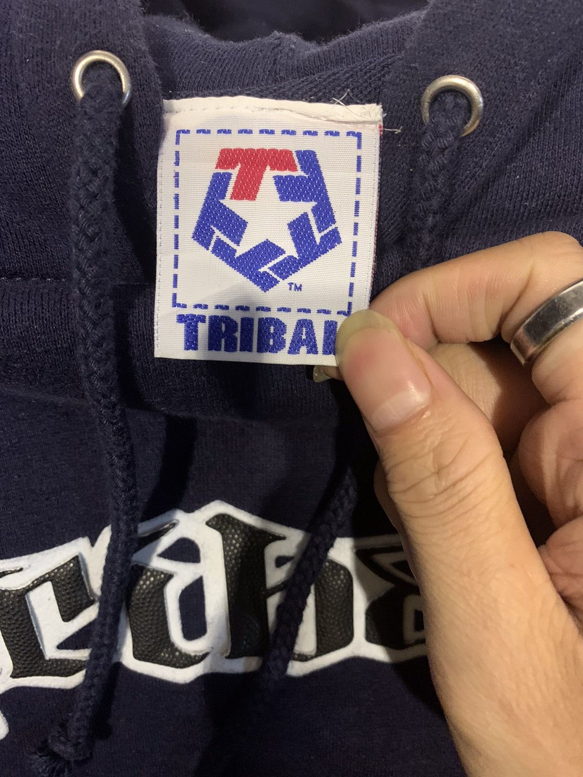 Tribal Streetwear × Vintage Vintage 90s Tribal Gear y2k hoodie Size US XL / EU 56 / 4 - 3 Thumbnail