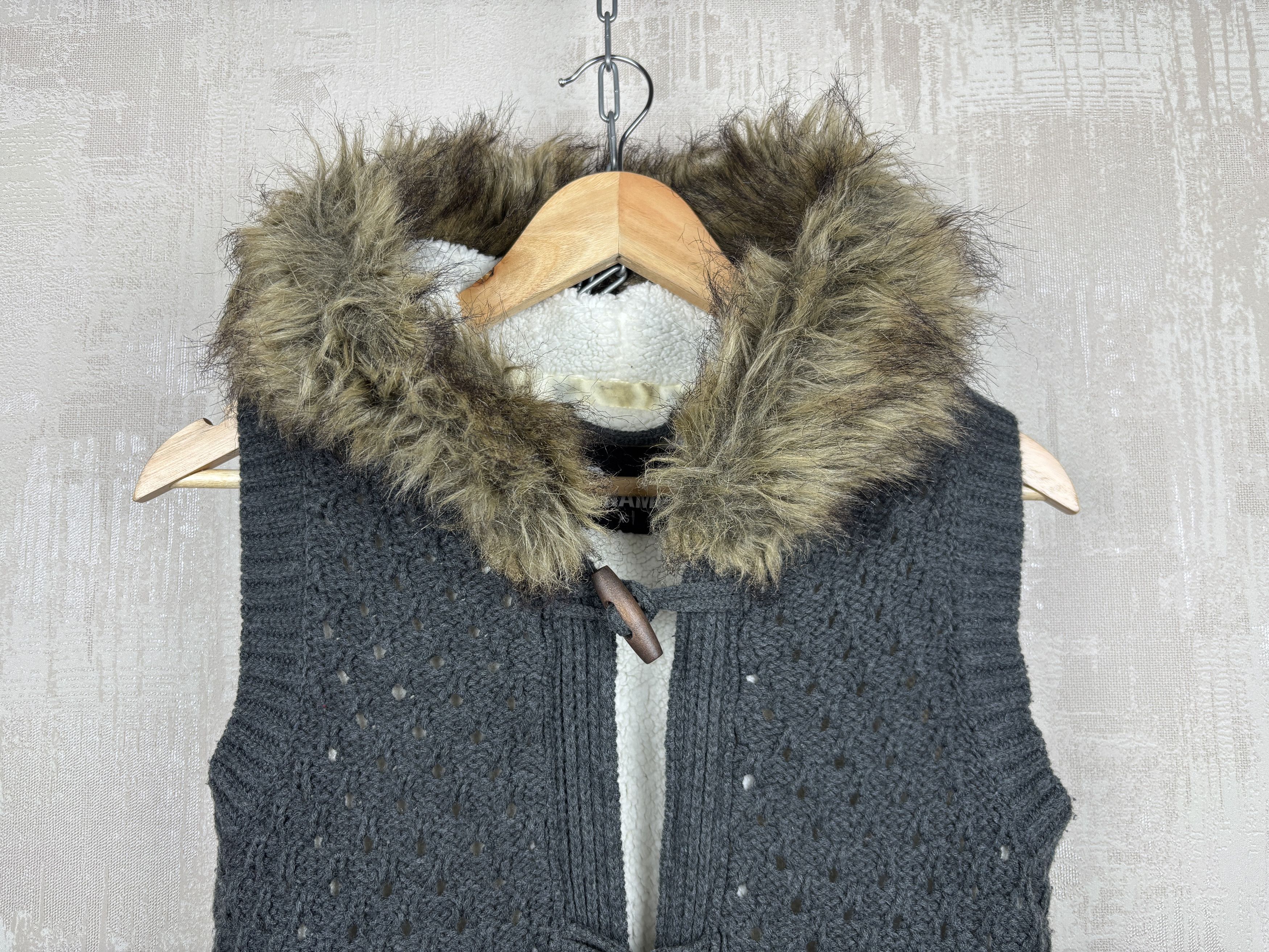 Hysteric Glamour Vintage Faux Fur Knit Cardigan Hoodie If Six Was Nine Style Size XS / US 0-2 / IT 36-38 - 3 Thumbnail