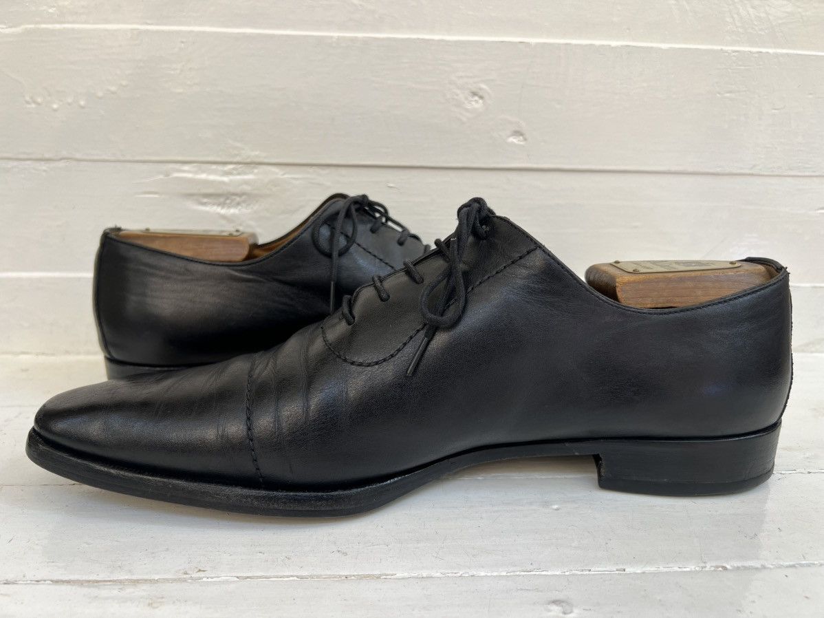 Gucci Gucci 181849 Black Leather Lace-up Cap Toe Oxford Dress Shoe Size US 10 / EU 43 - 9 Thumbnail