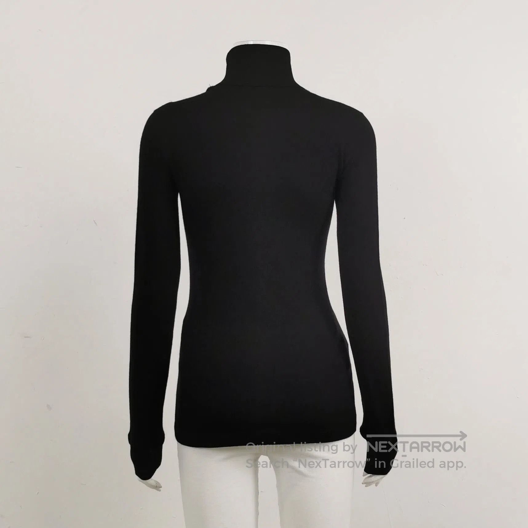 Prada Prada Black High Neck Long Sleeve Knit Top . Size XXS / US 00 / IT 34 - 1 Thumbnail