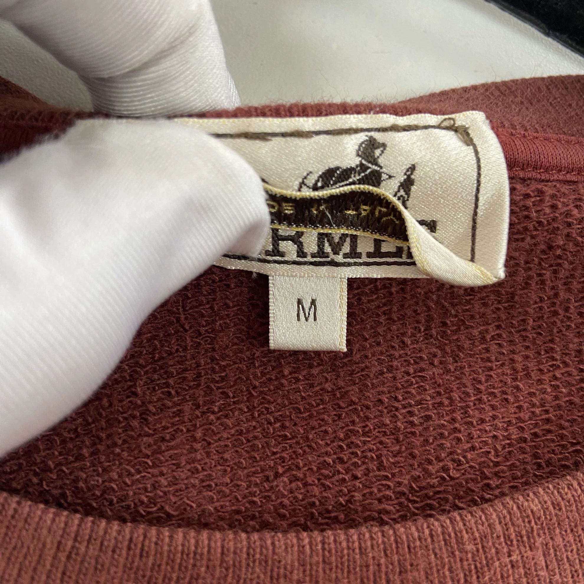 Hermes Hermès Crimson Crewneck Pullover M 8982 Size M / US 6-8 / IT 42-44 - 7 Thumbnail