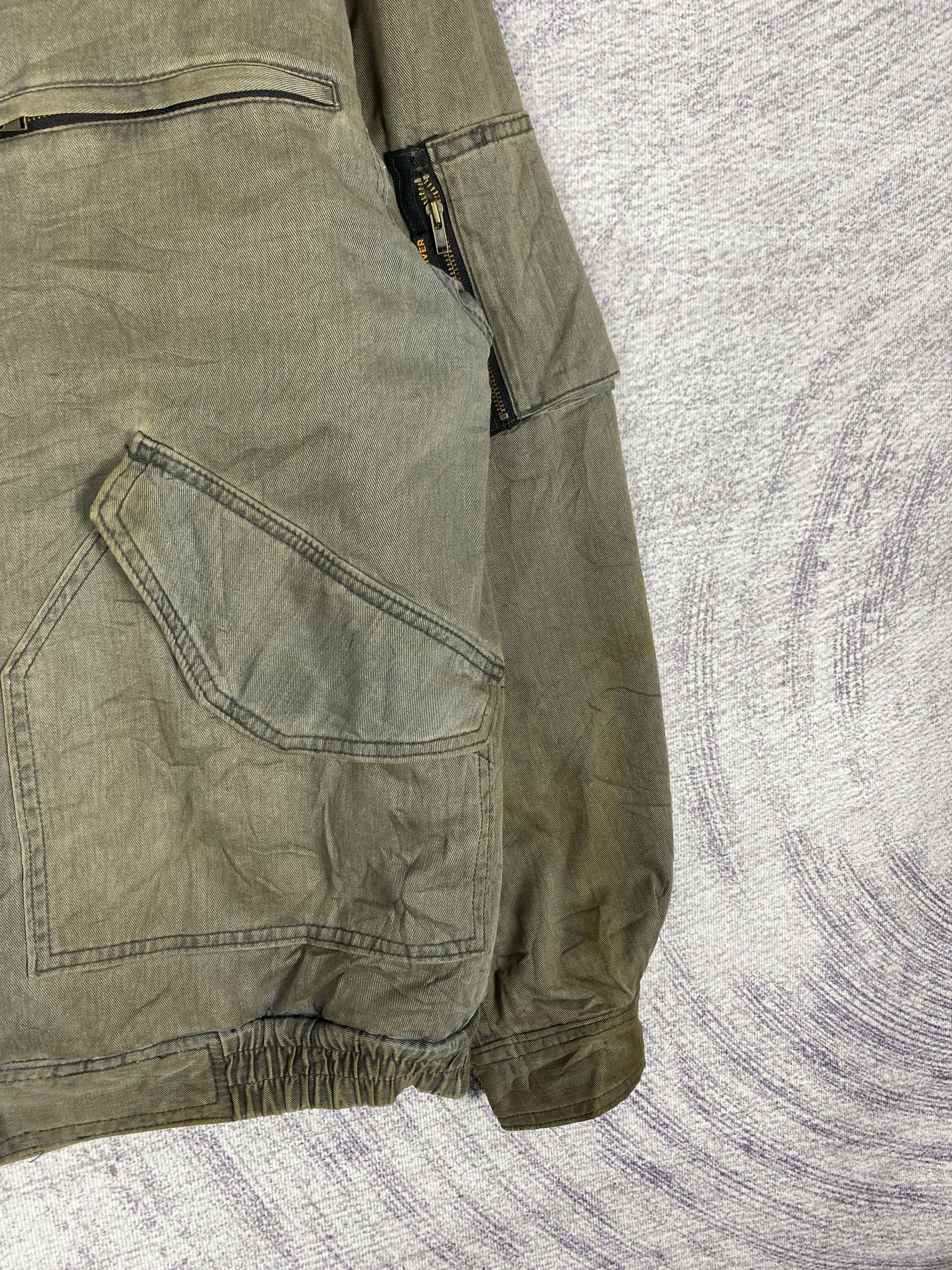 Ever Vintage Even River Sherpa Lining Faded Bomber Jacket Size US L / EU 52-54 / 3 - 7 Thumbnail