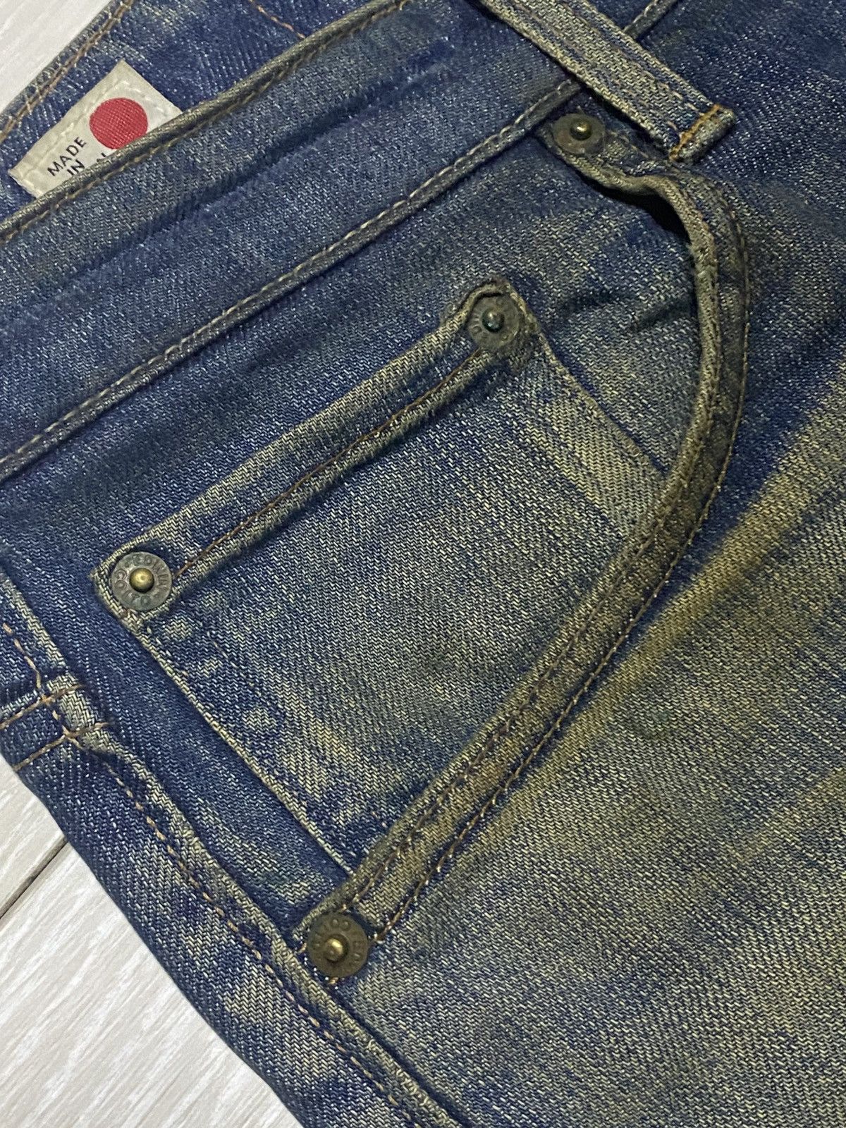 Japanese Brand Vintage Japanese Brand Edwin 503 Mud Wash Distressed Jeans Size US 34 / EU 50 - 9 Thumbnail