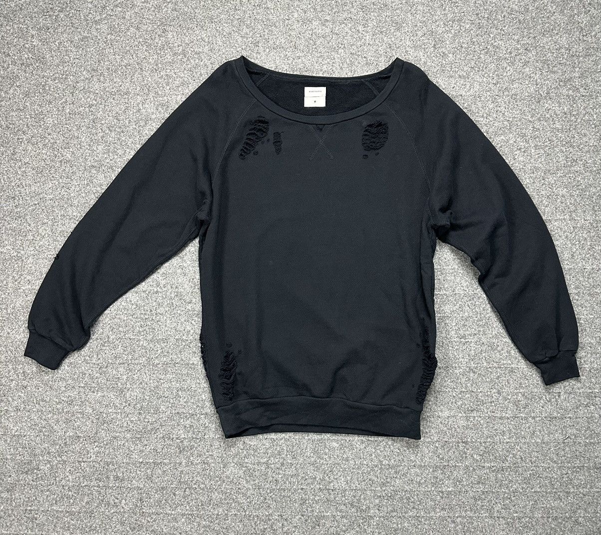 image of Miharayasuhiro Distressed Sweater in Black, Men's (Size Medium)
