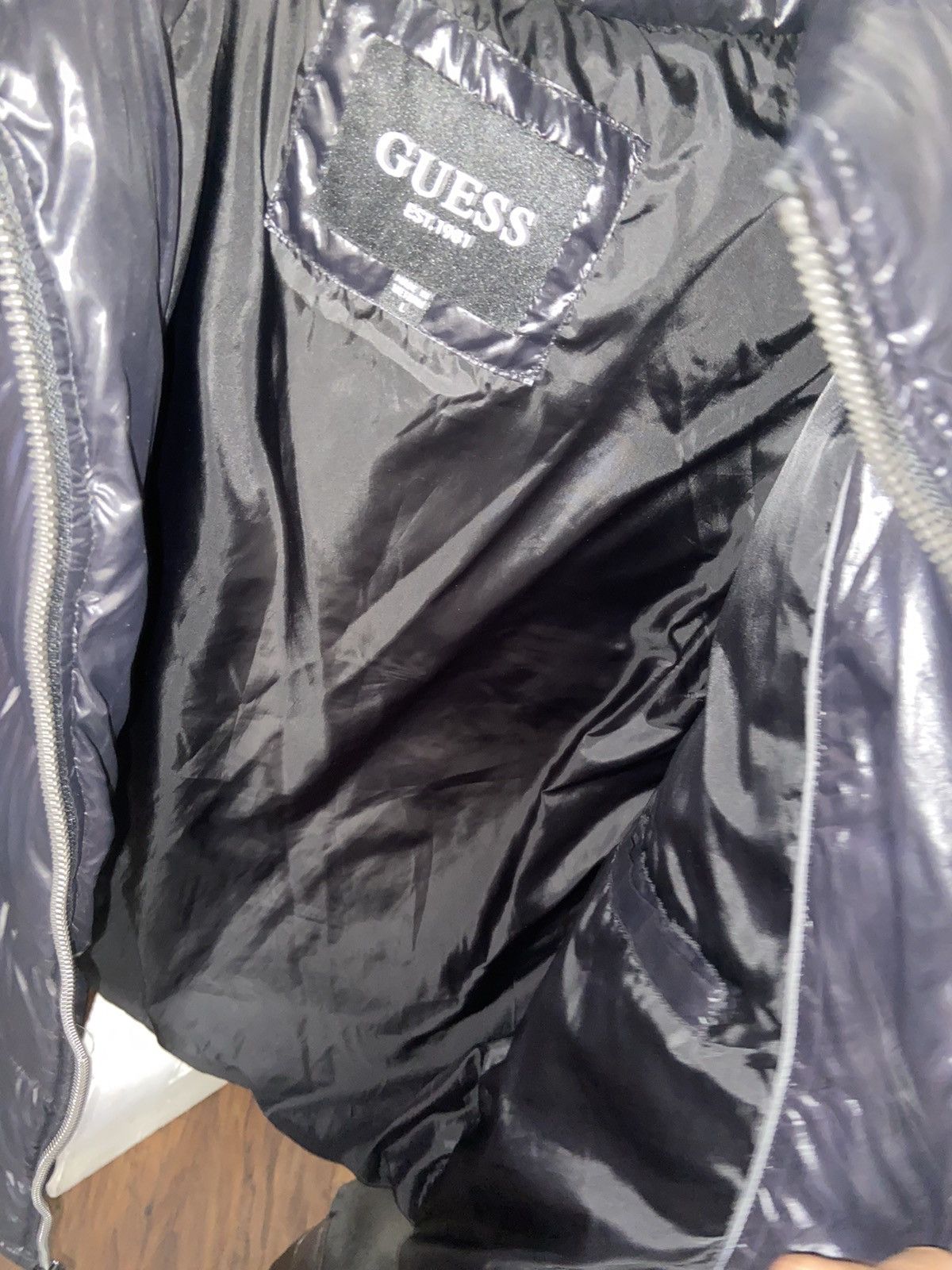Guess GUESS Men's Hooded Puffer Coat Size US L / EU 52-54 / 3 - 3 Thumbnail